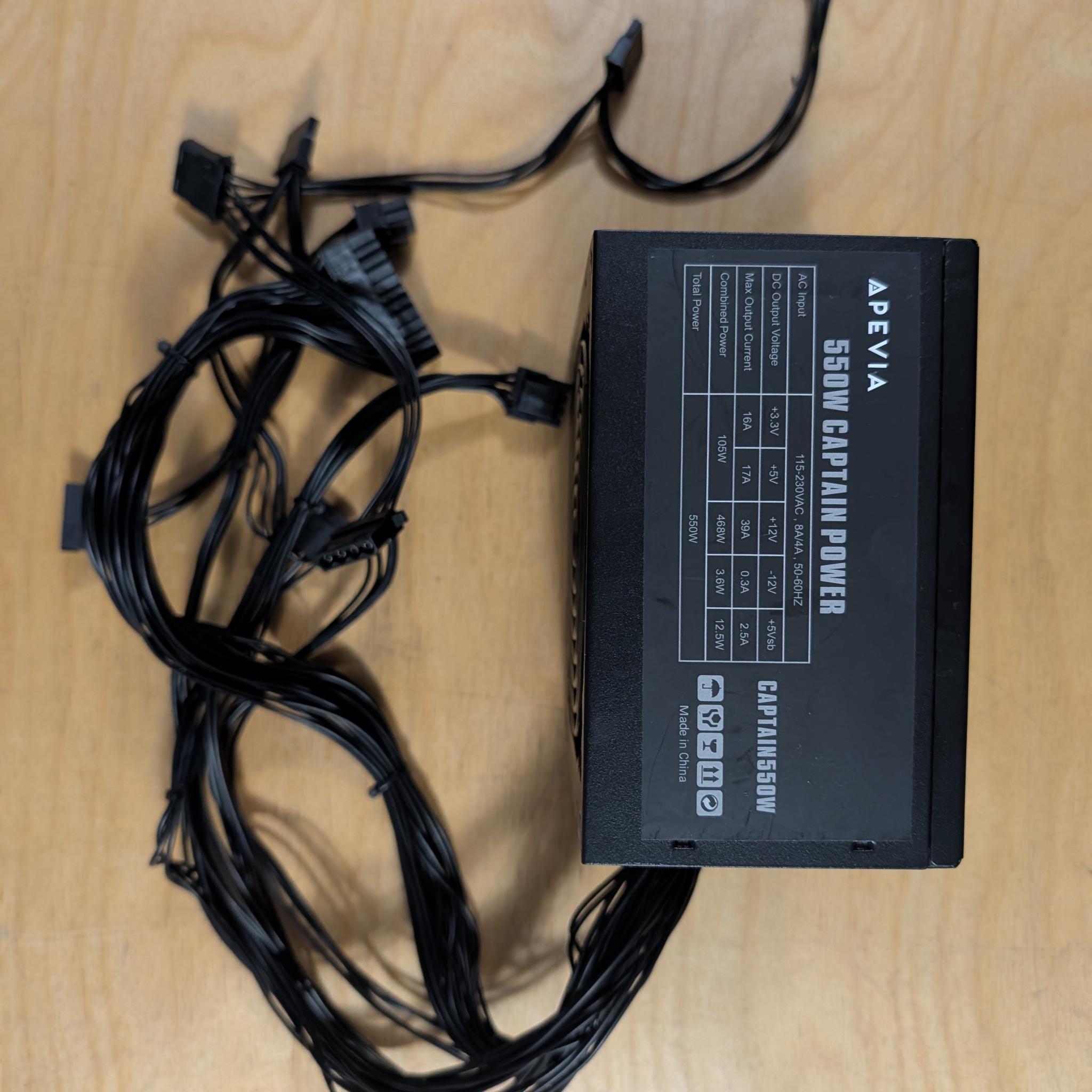 Apevia 550w black PSU