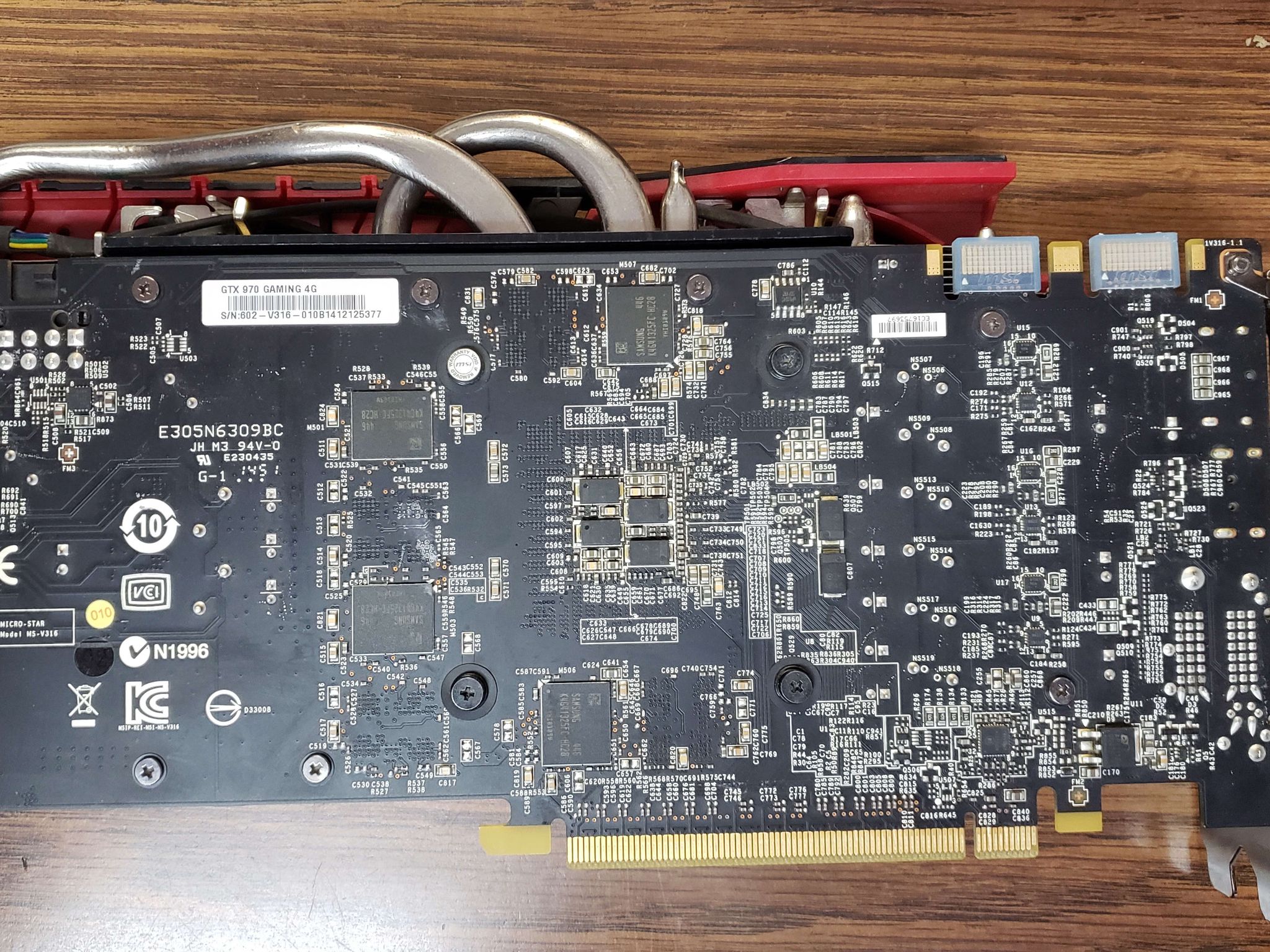 MSi GTX 970 graphics card with 4gb memory