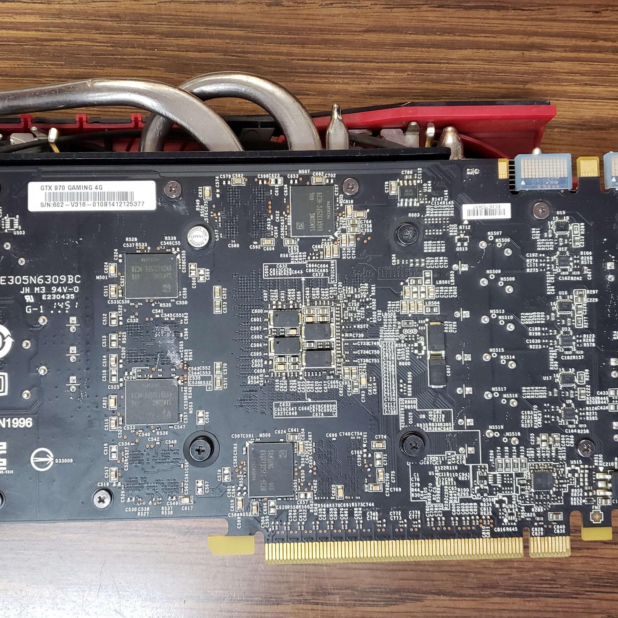 MSi GTX 970 graphics card with 4gb memory