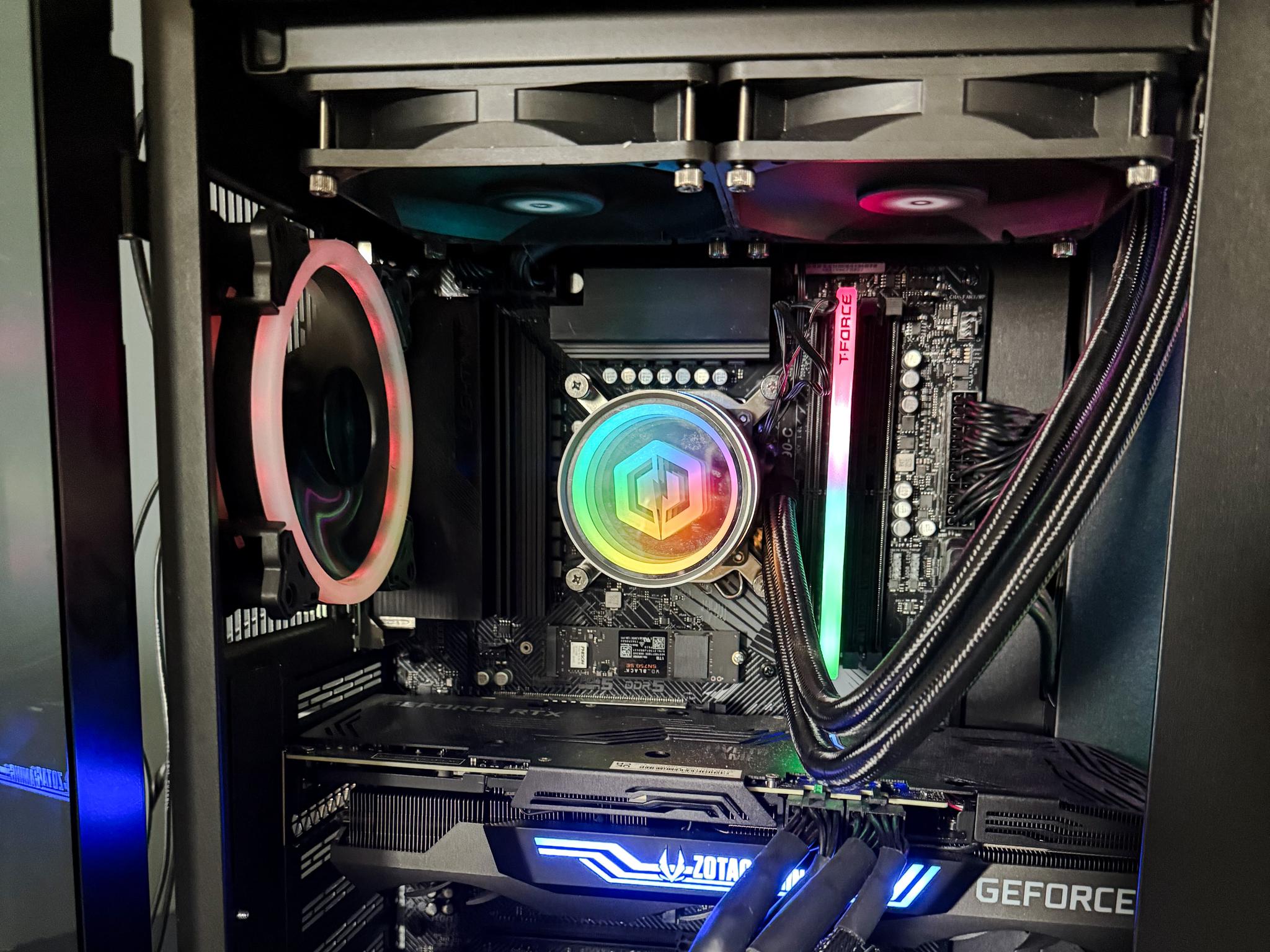 Intel i9 1400KF 24 core, 16GB DDR5, 1TB SSD, NVIDIA Geoforce RTX 3080 10GB GPU build gently used.
