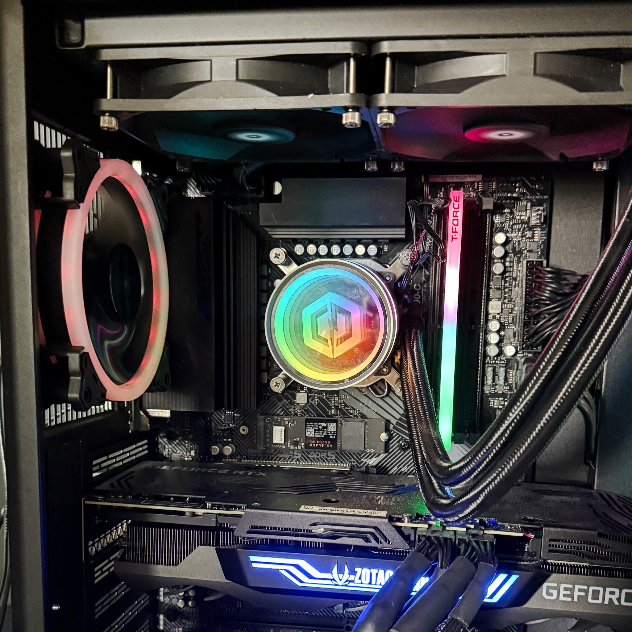 Intel i9 1400KF 24 core, 16GB DDR5, 1TB SSD, NVIDIA Geoforce RTX 3080 10GB GPU build gently used.