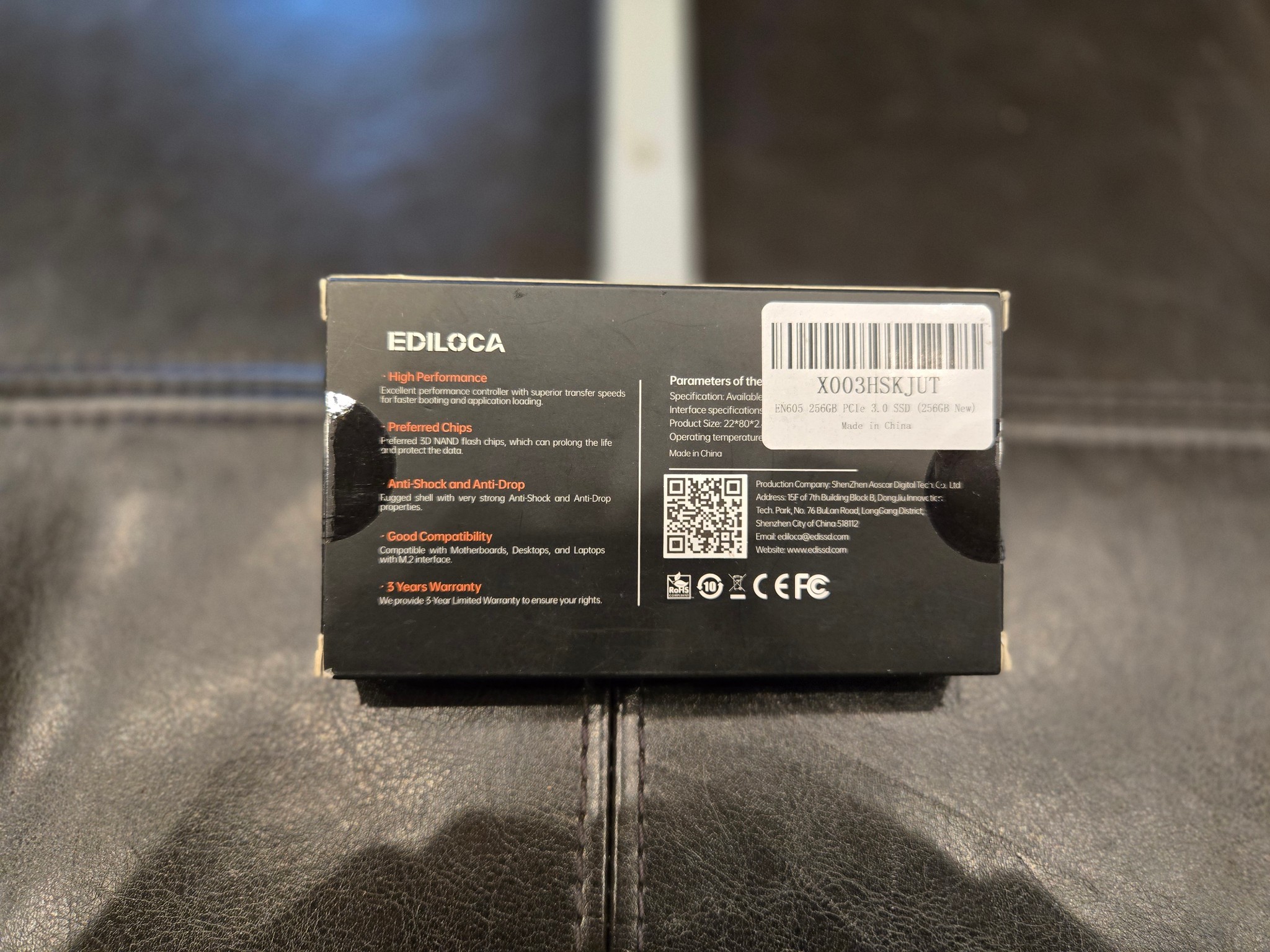 256GB NVMe Gen3 SSD