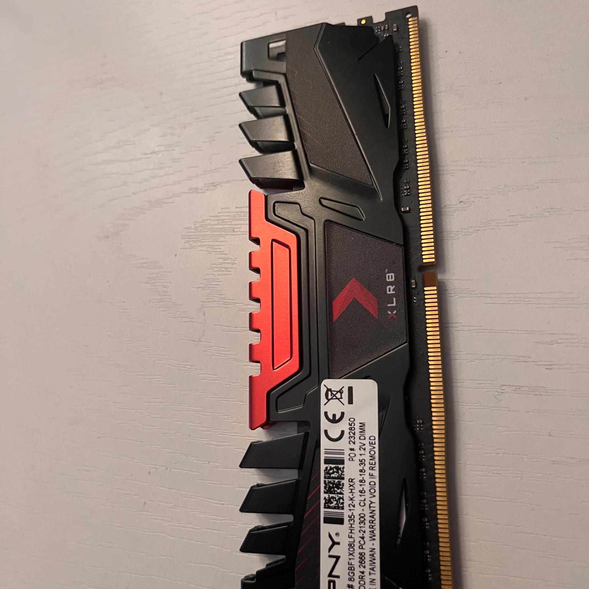 16GB PNY 2666 MHZ RAM (2x8gb dual channel)