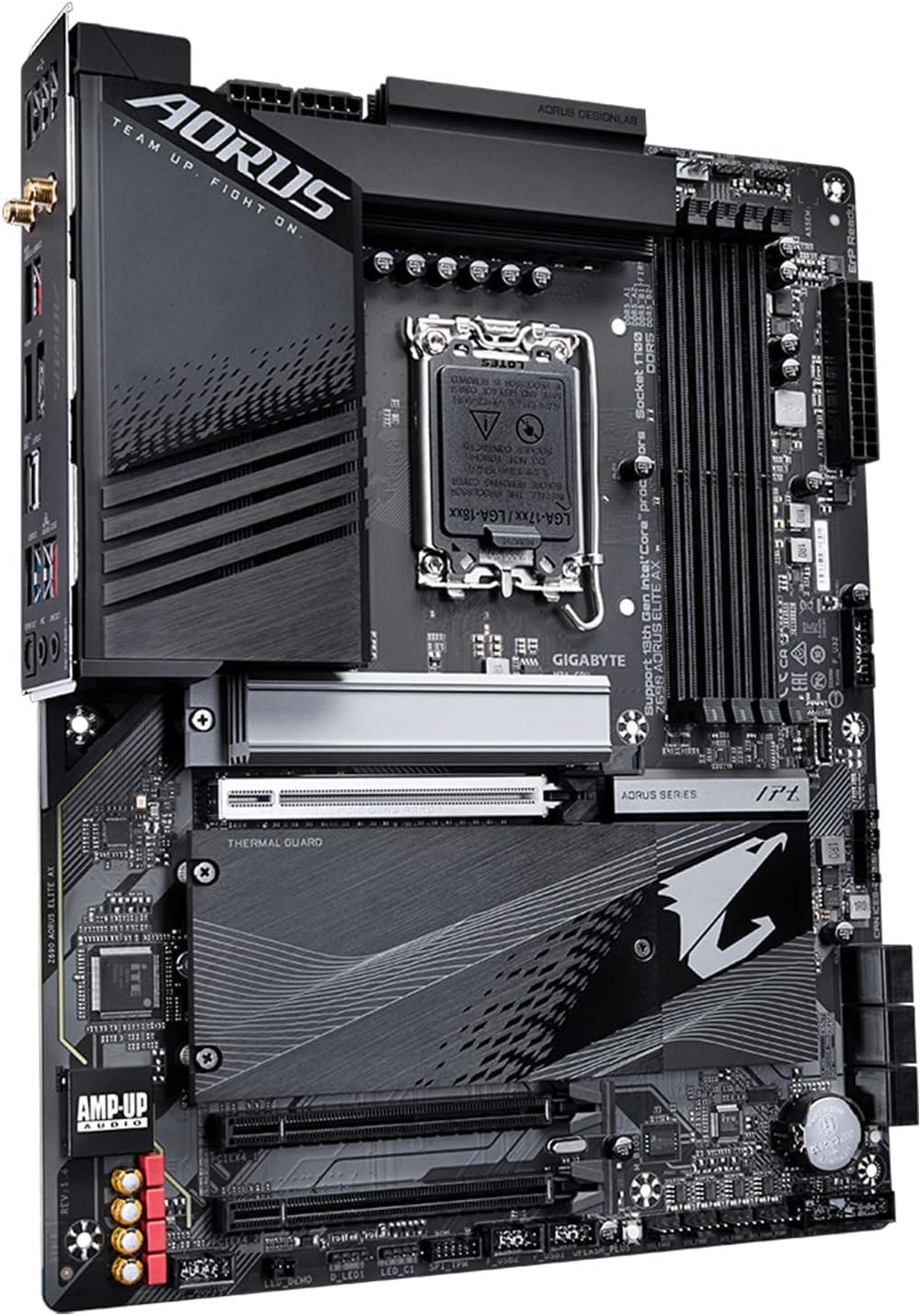 GIGABYTE Z690 AORUS Elite AX LGA 1700/ Intel Z690/ DDR5/ Quad M.2/ PCIe 5.0/WiFi 6/