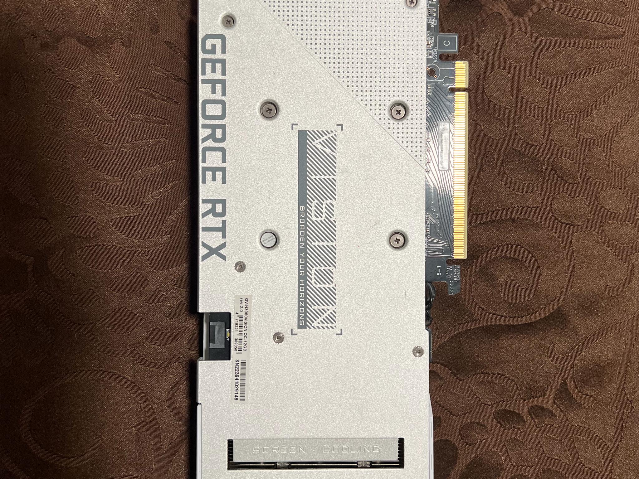 GIGABYTE GeForce RTX 3060 VISION OC 12G Graphics Card