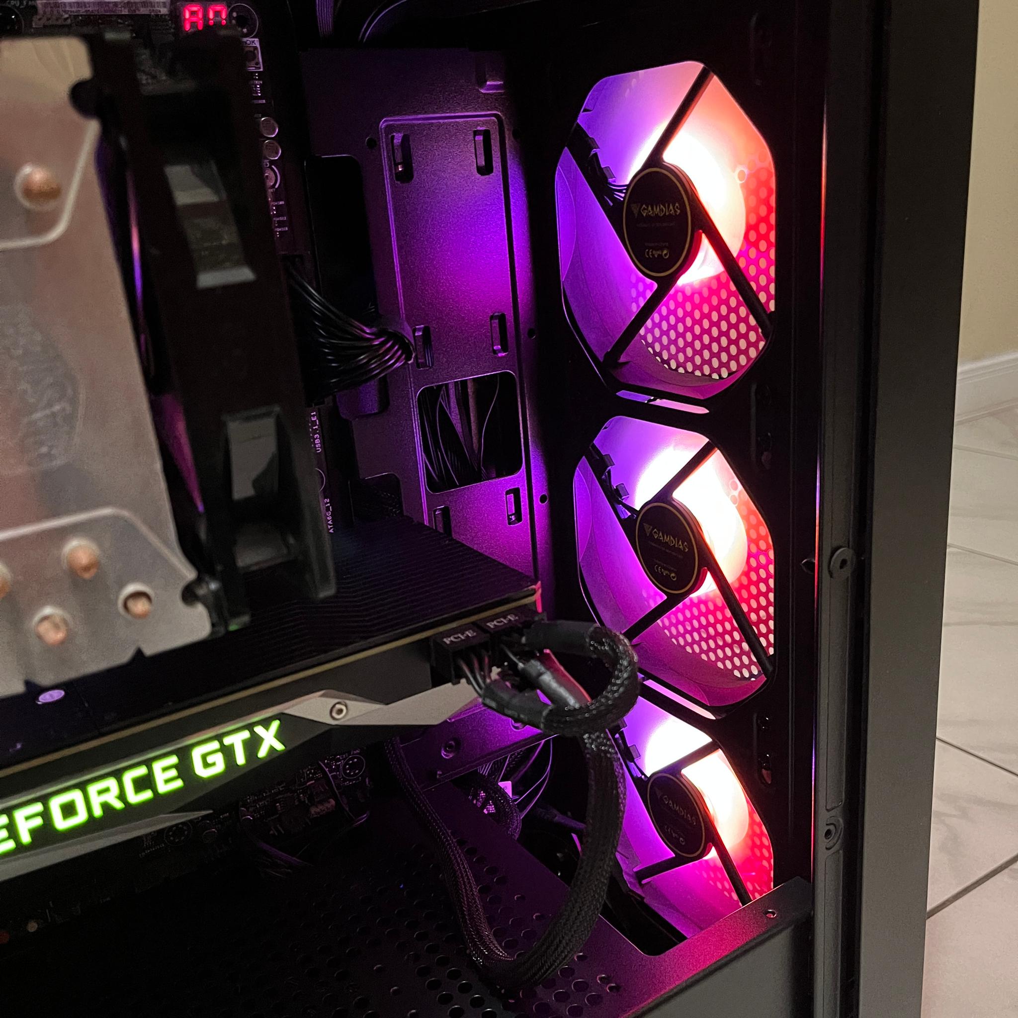 🟠🔥NVIDIA GTX 1080 Ti, Intel i7-7700, 12GB RAM, 1.2 TB Storage, High FPS Custom RGB Gaming PC
