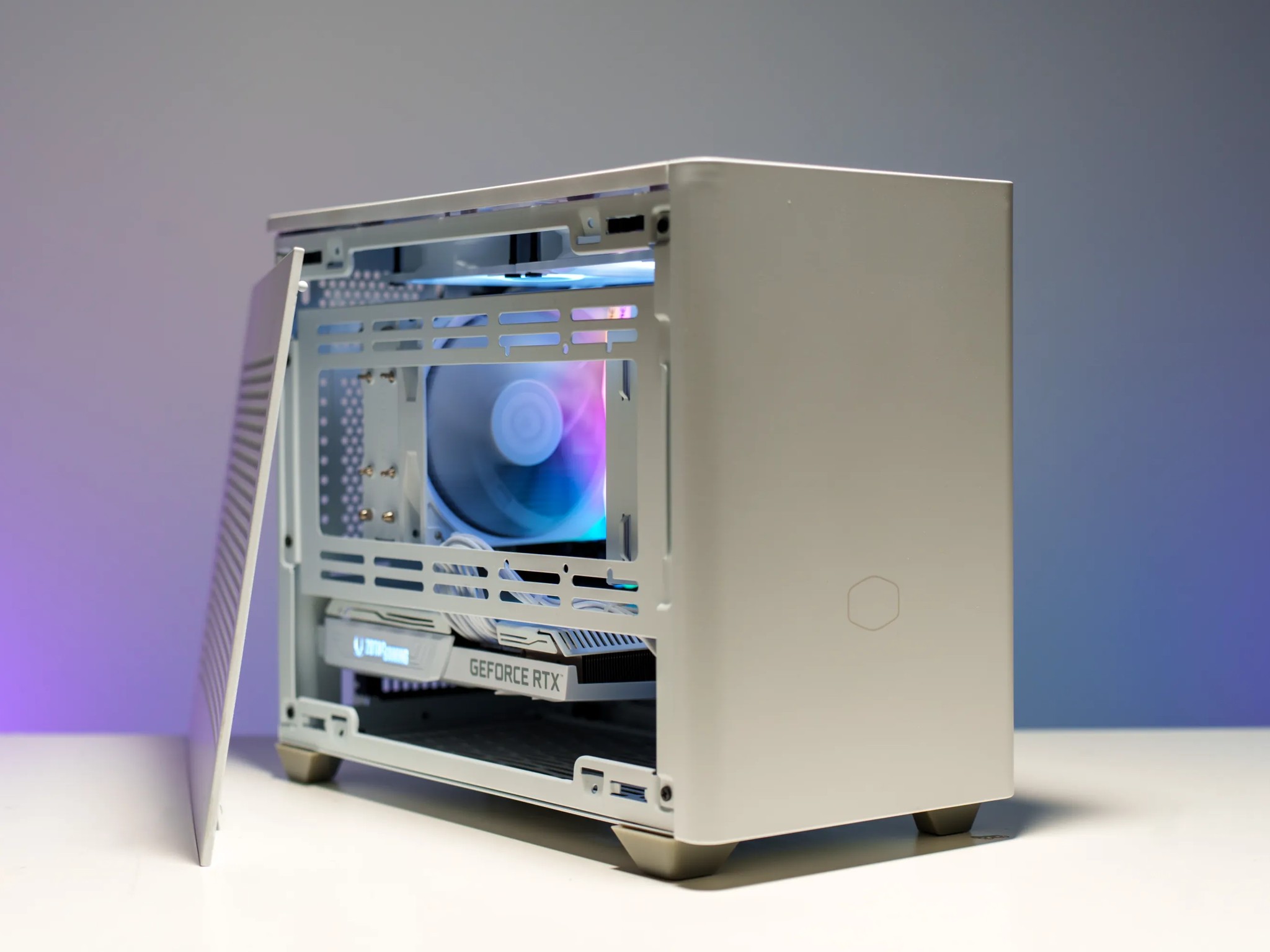 All White Mini-ITX Gaming PC | AMD Ryzen 7 5700x | RTX 3070 | 16GB DDR4 | 1TB M.2 | ARGB