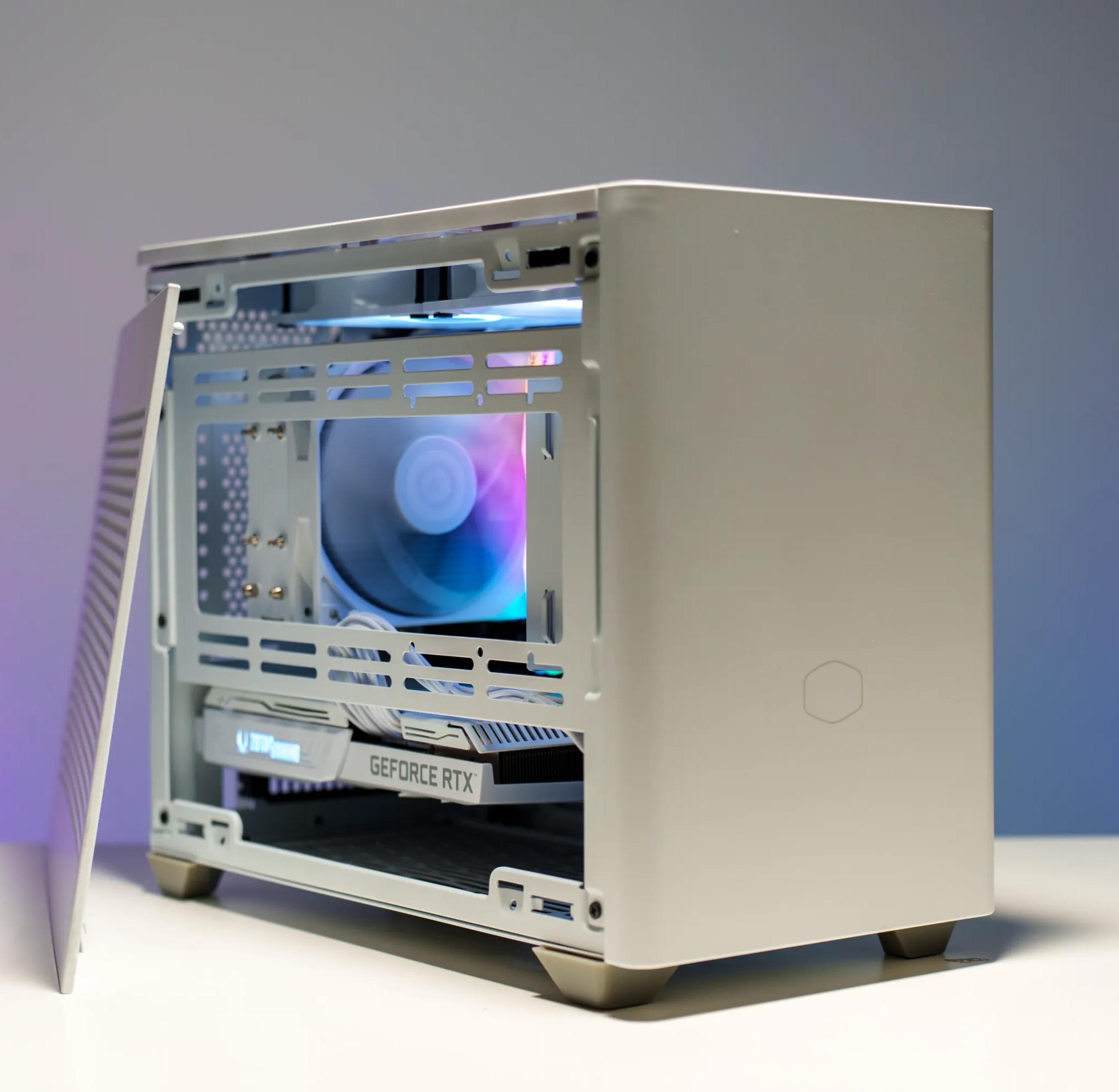 All White Mini-ITX Gaming PC | AMD Ryzen 7 5700x | RTX 3070 | 16GB DDR4 | 1TB M.2 | ARGB