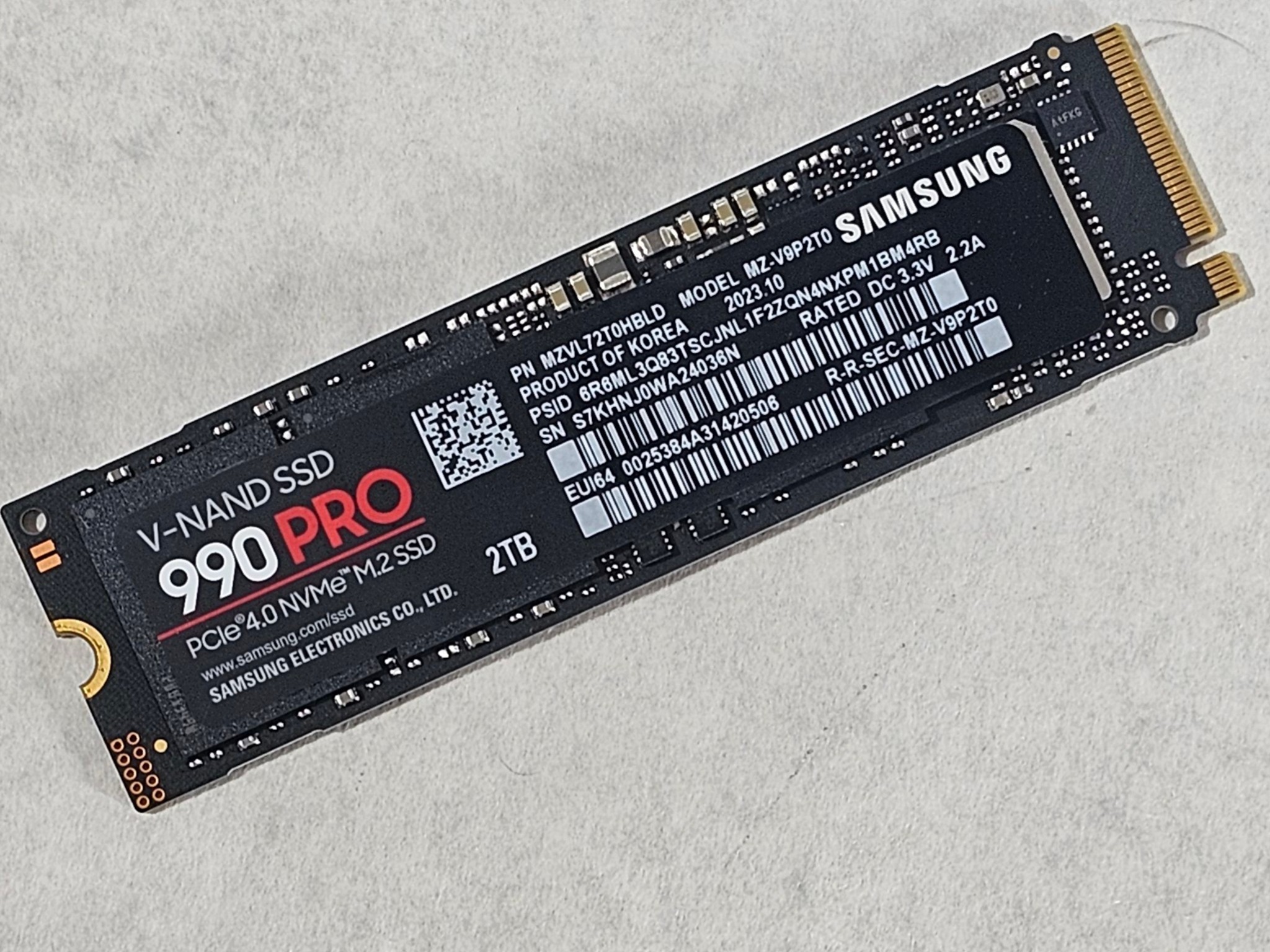 2TB NVMe M.2 SSD Samsung 990 PRO Gen4