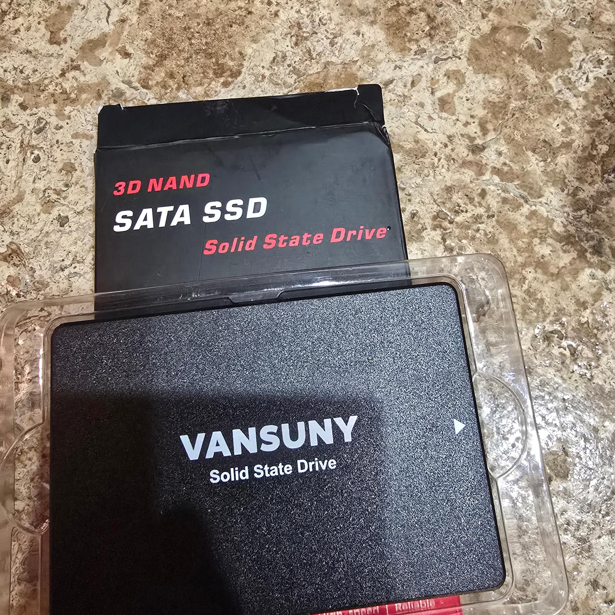 Vansuny 256GB SATA III SSD Internal Solid State Drive 2.5” 3D NAND Flash Up to 500MB/s