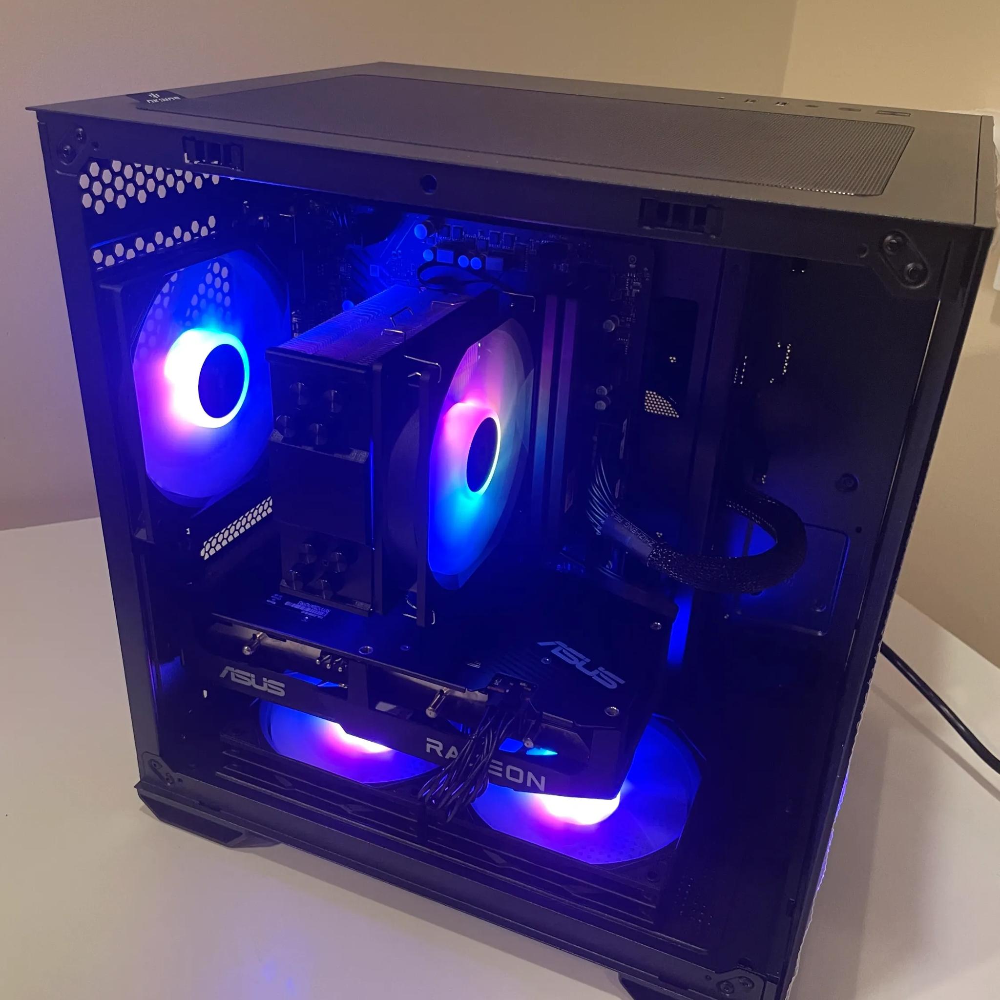 All-Black RGB Gaming PC – Ryzen 5 3600 / RX 6600
