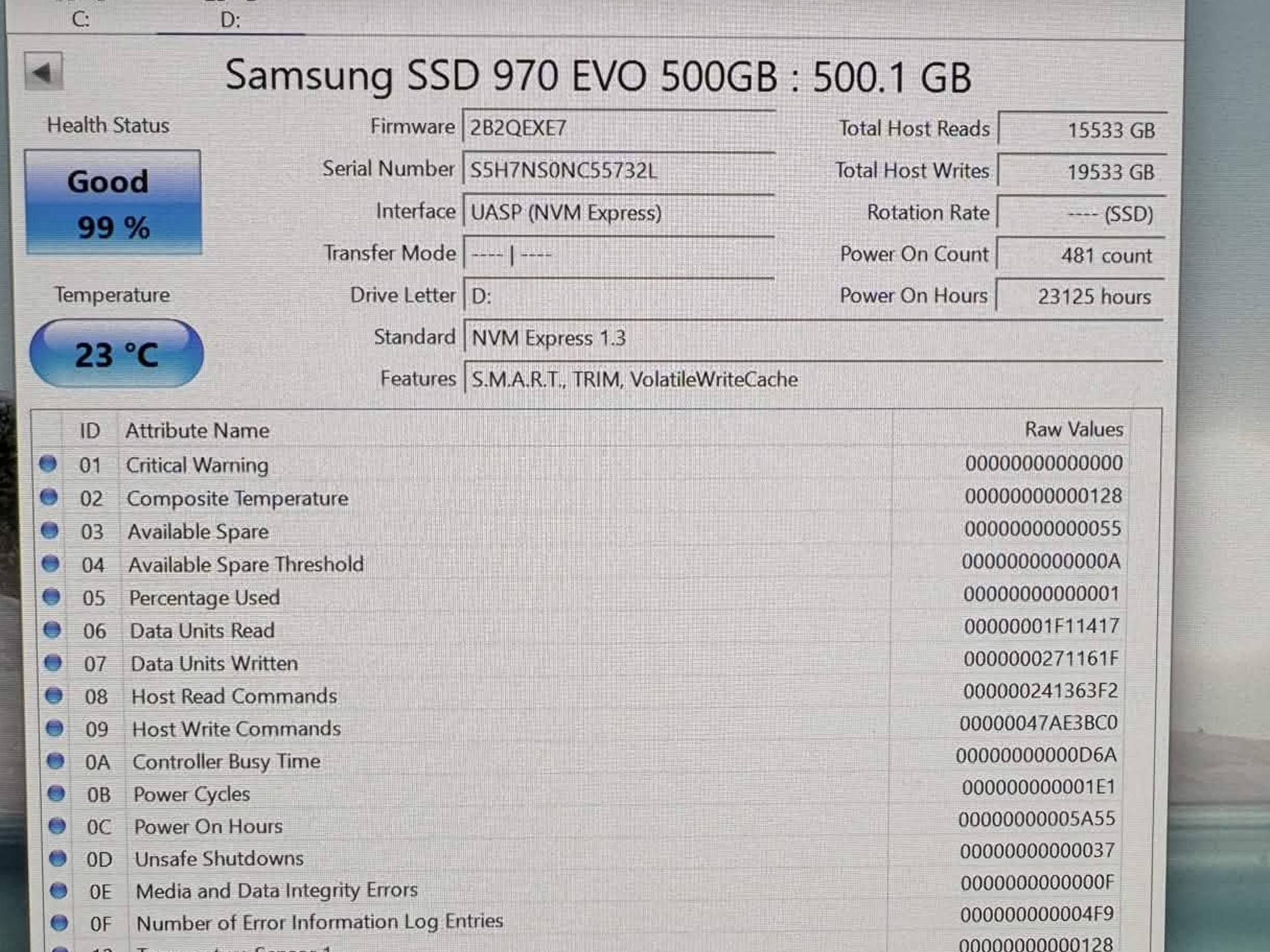 Samsung 970 EVO Plus 500GB NVMe SSD