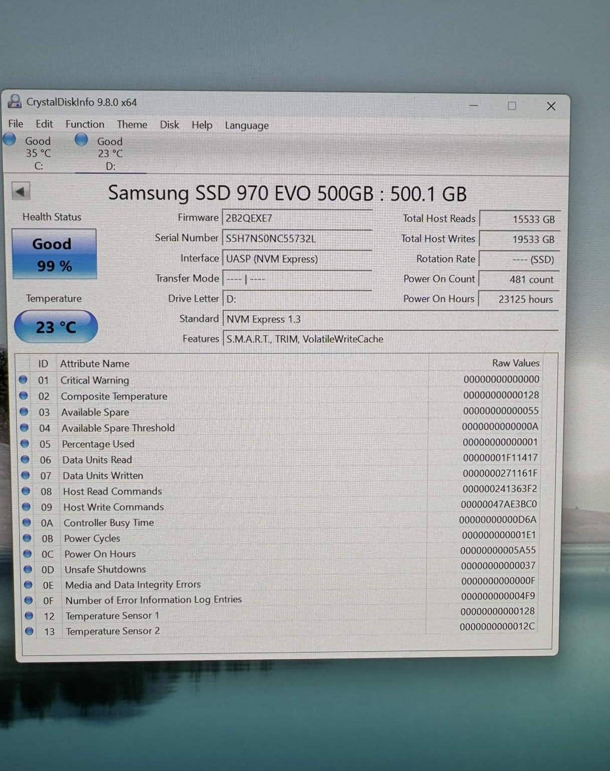 Samsung 970 EVO Plus 500GB NVMe SSD