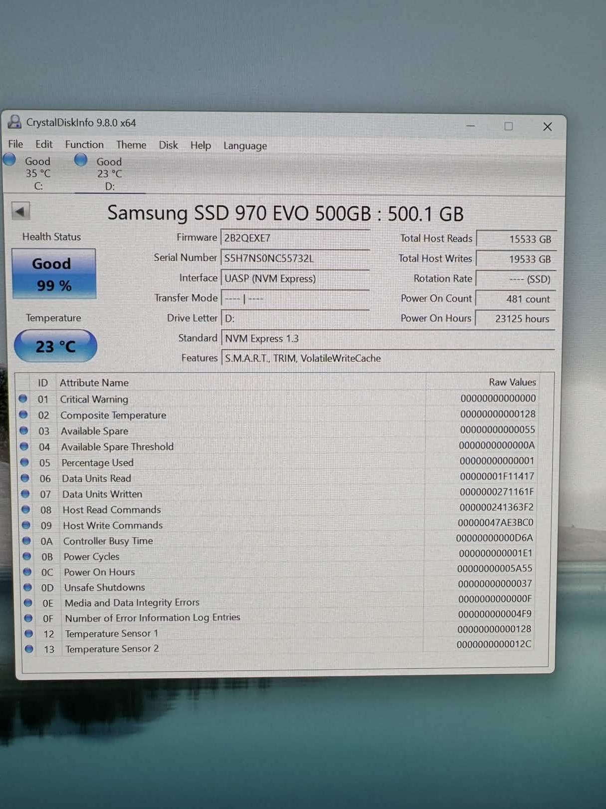 Samsung 970 EVO Plus 500GB NVMe SSD
