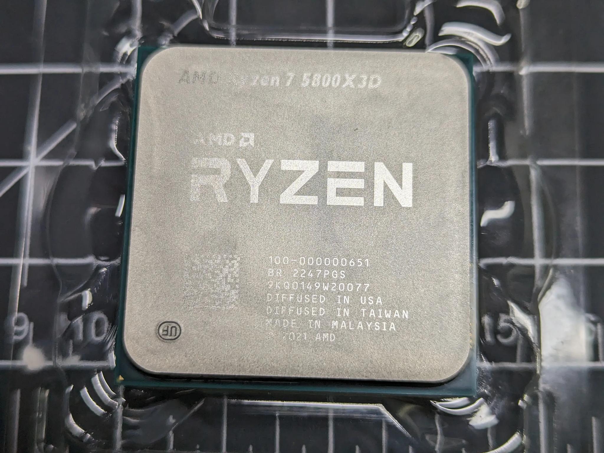 Gently Used AMD Ryzen 7 5800X3D 8-core, 16-Thread Desktop Processor with AMD 3D V-Cache Technology