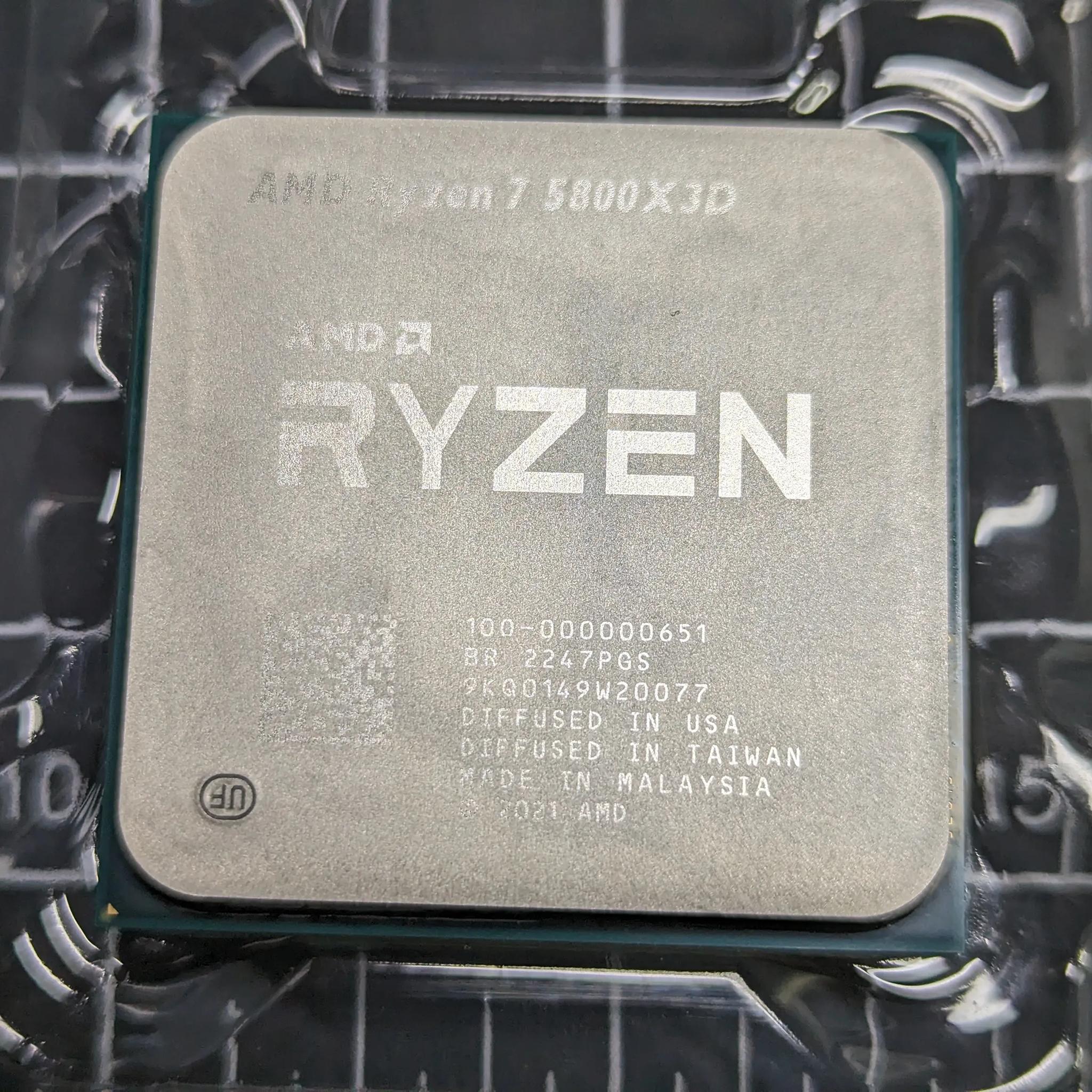 Gently Used AMD Ryzen 7 5800X3D 8-core, 16-Thread Desktop Processor with AMD 3D V-Cache Technology