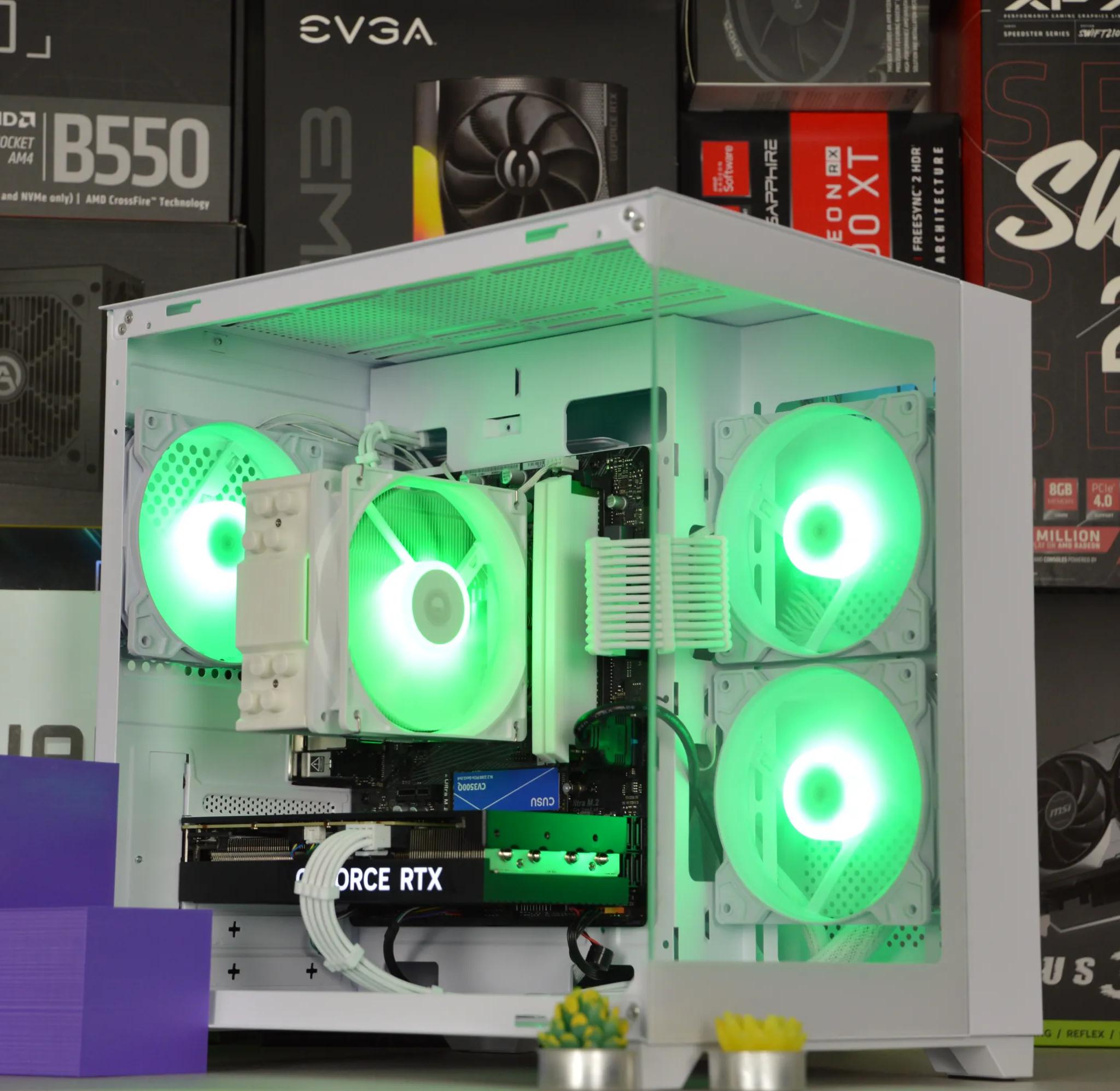 ❄️⬜| RTX 4060 Ti 8GB | RYZEN 5 5600 | 16GB DDR4 RAM | 1TB NVME SSD | Snow Box |
