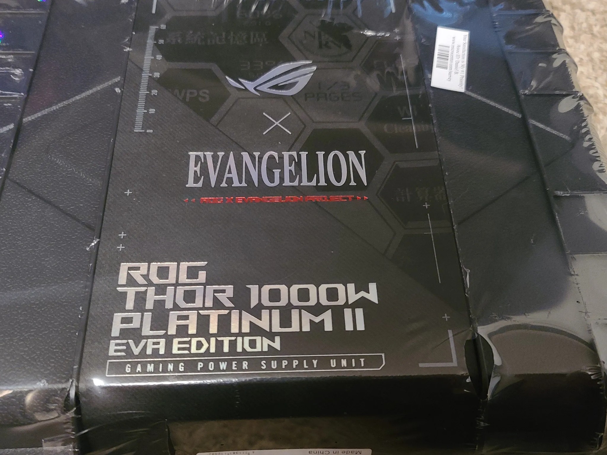 ROG Thor 1000w platinum 2 Eva edition Rog Evangelion