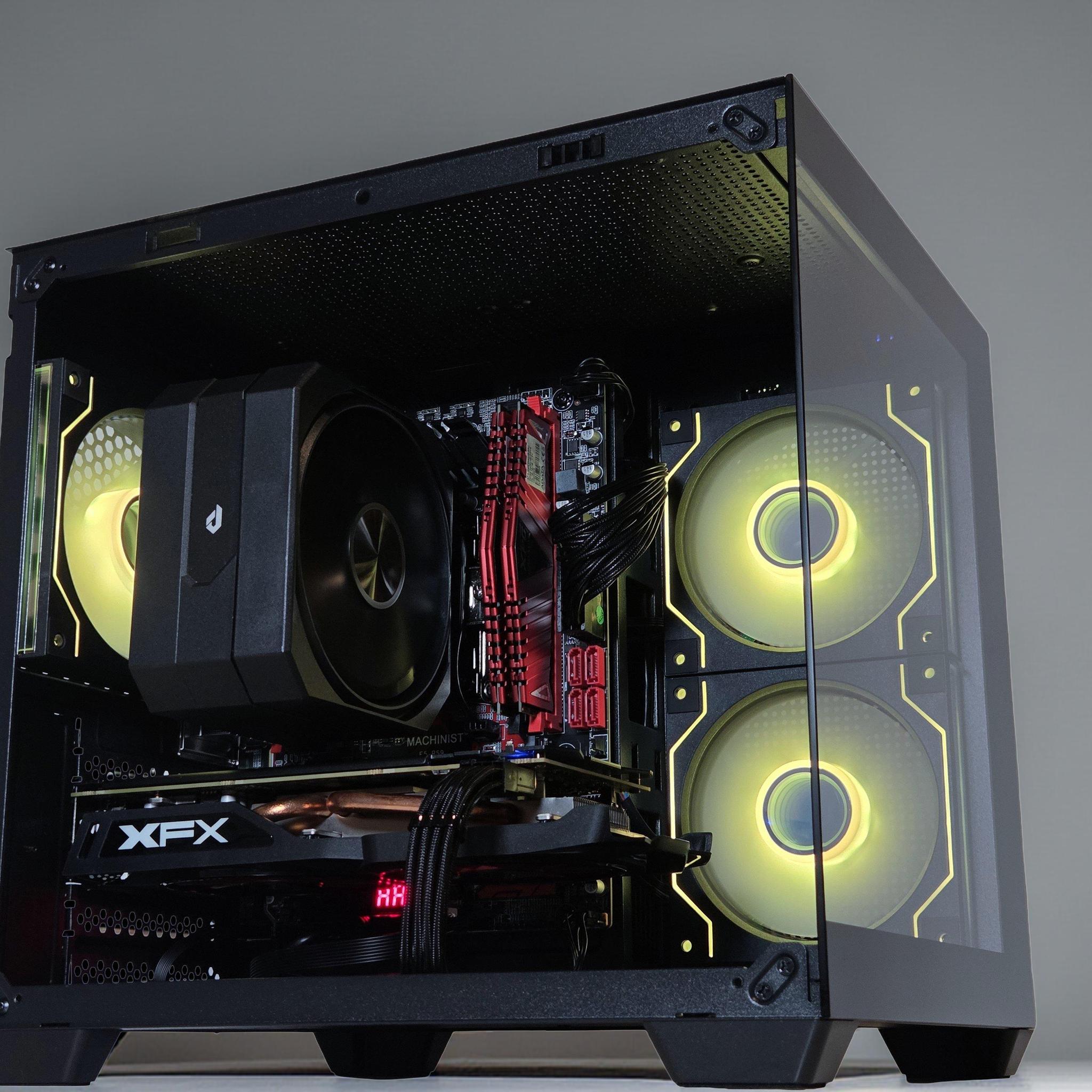 🎮🕹️👾🖥️Starter Gaming PC🕹️AMD RX 570 4GB🕹️Intel Xeon 2670 V3 12cores🕹️16GB DDR4 RAM🕹️500GB SSD
