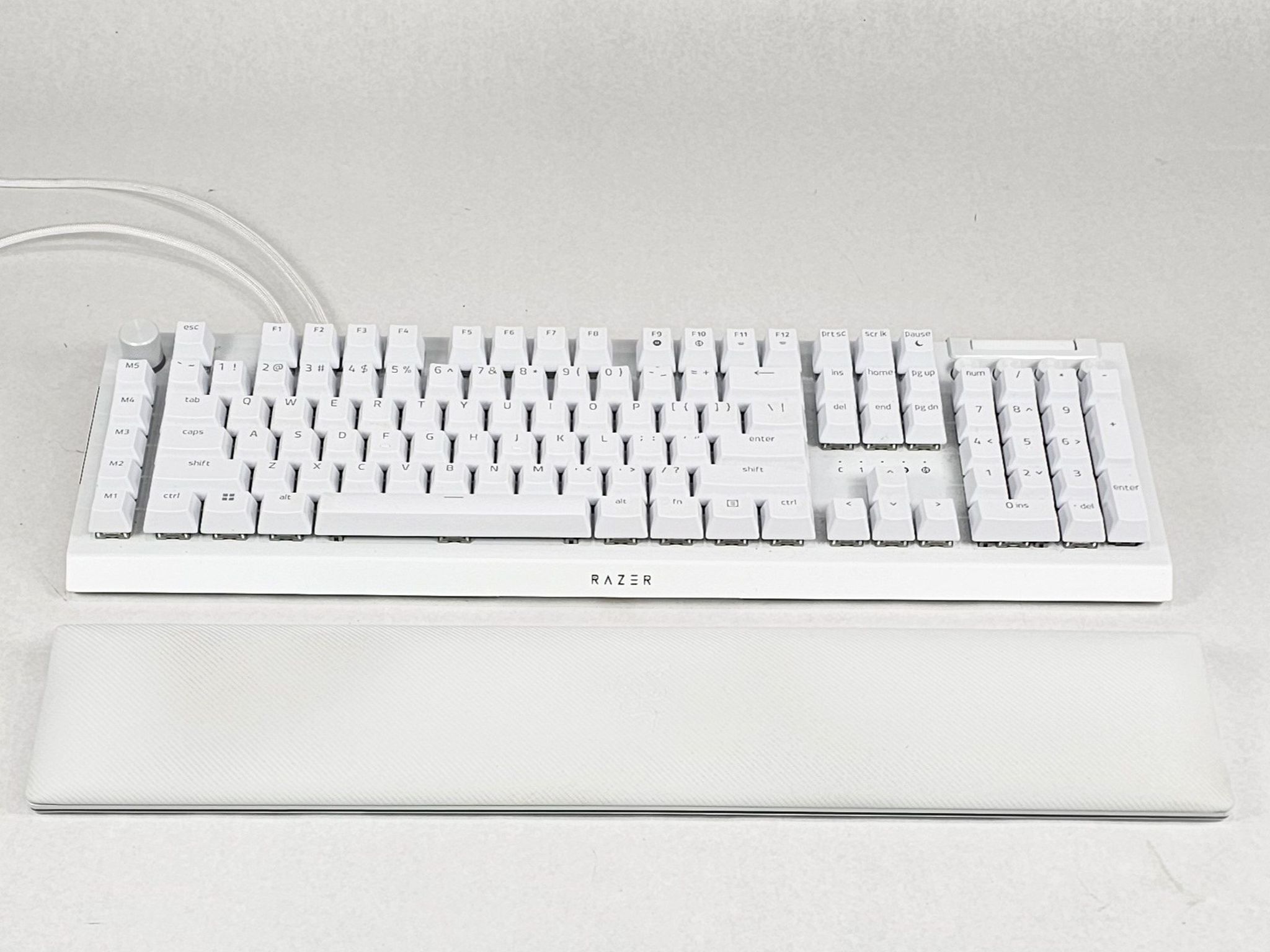 Razer BlackWidow V4 Pro White Edition Mechanical Gaming Keyboard - White Wired