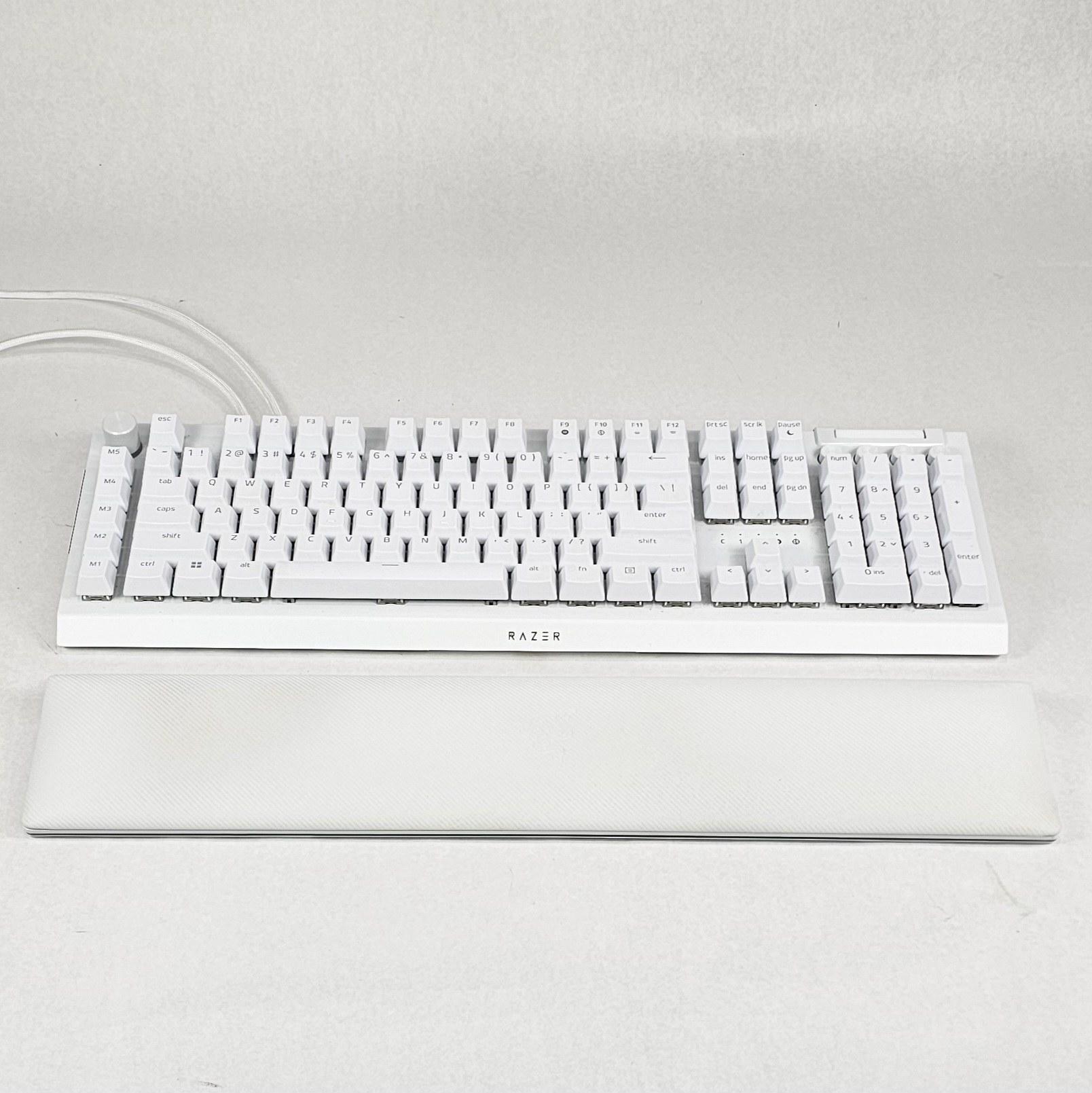 Razer BlackWidow V4 Pro White Edition Mechanical Gaming Keyboard - White Wired