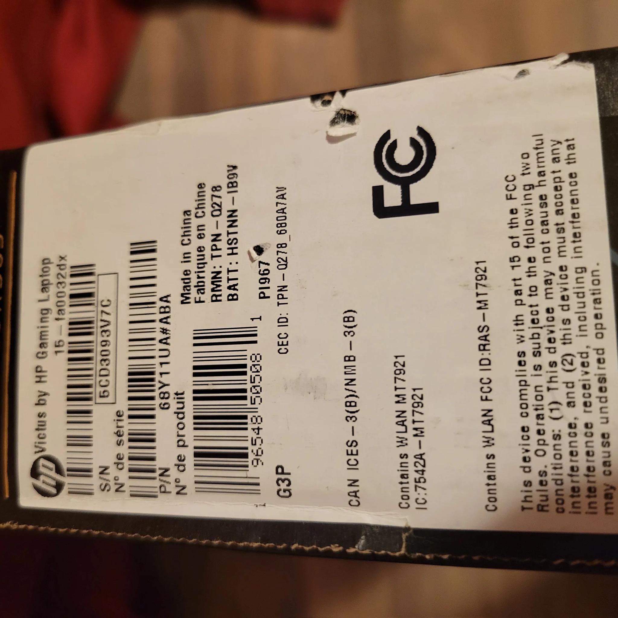 HP Victus 15.6'' (512GB SSD Intel Core i7-12650H, 16GB RAM, NVIDIA RTX 3050 Ti