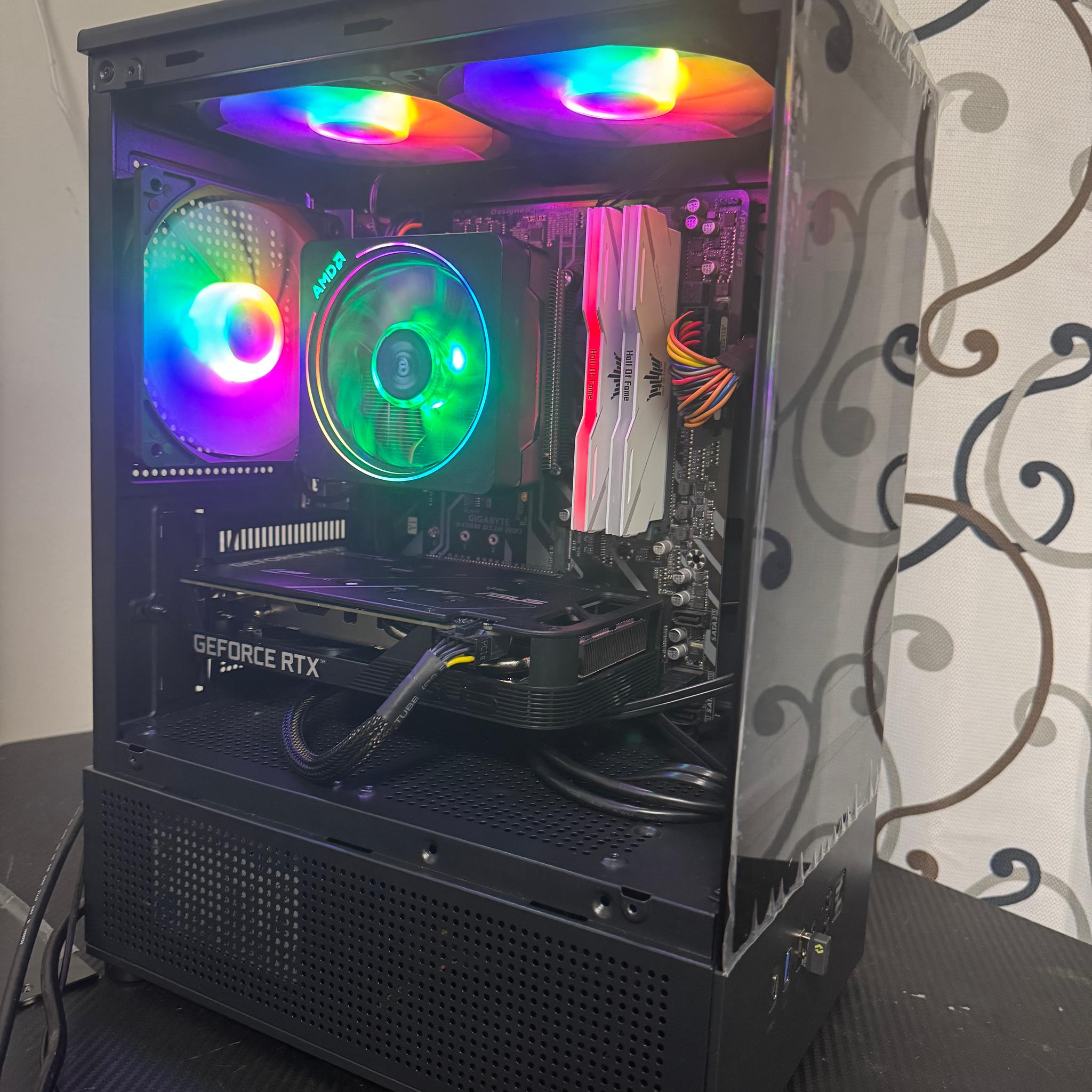 GeForce RTX 4060 Custom Gaming PC - Ryzen 5 5500, 1TB SSD