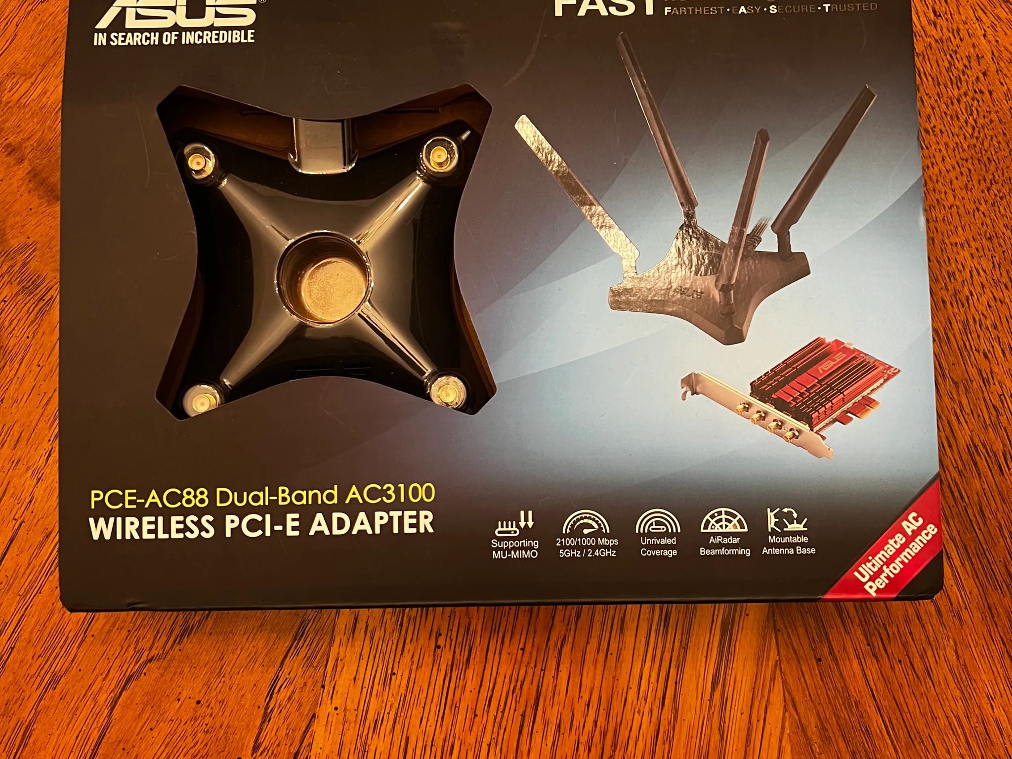 ASUS PCE-AC88 Dual-Band AC3100 Wireless PCI-E Adapter