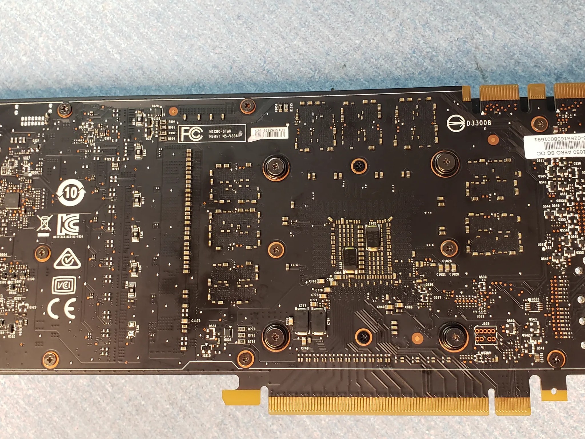MSi GTX 1080 8gb OC Aero graphics card