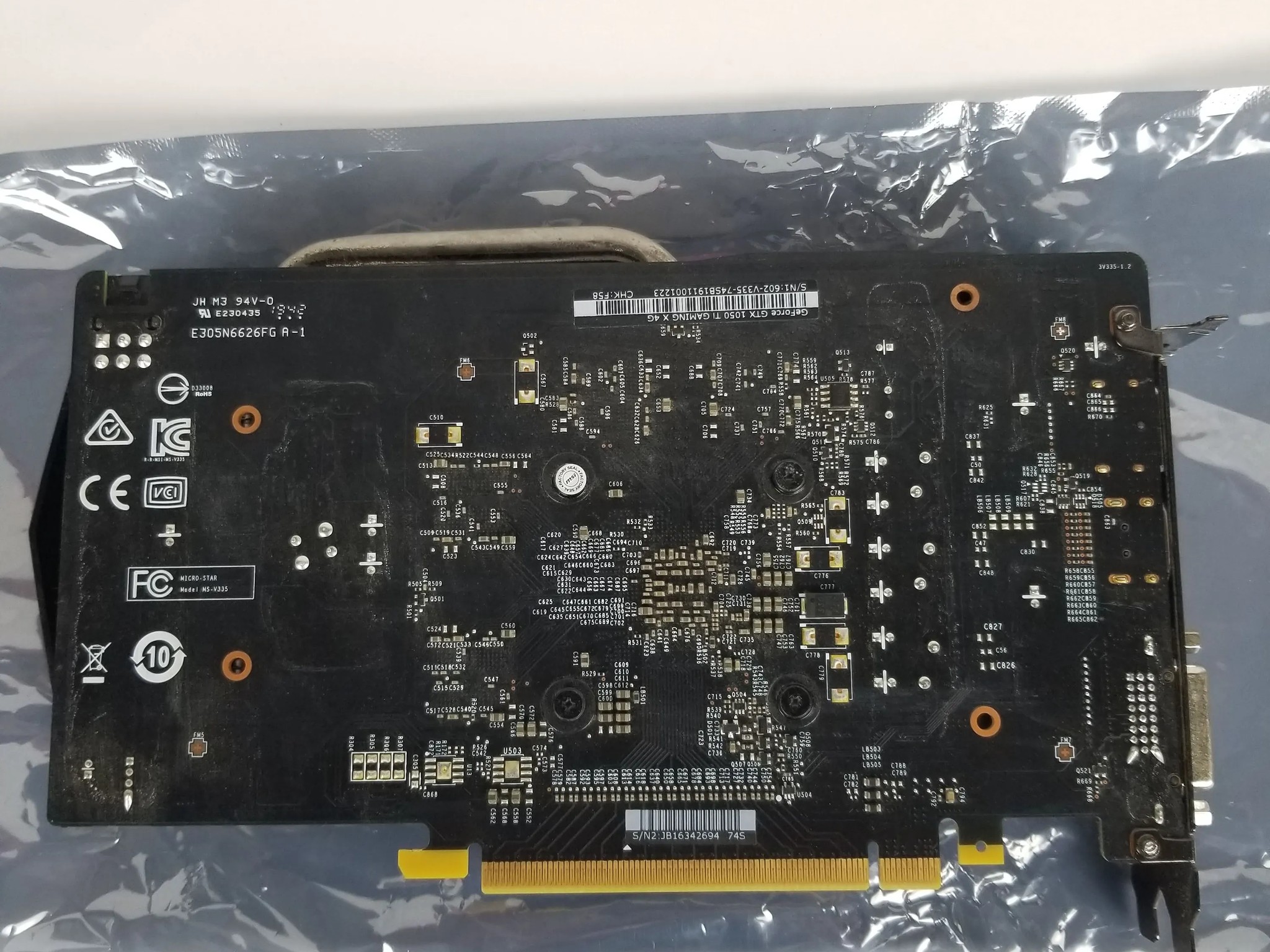MSI NVIDIA GeForce GTX 1050 TI 4GB GDDR5 Graphics Card