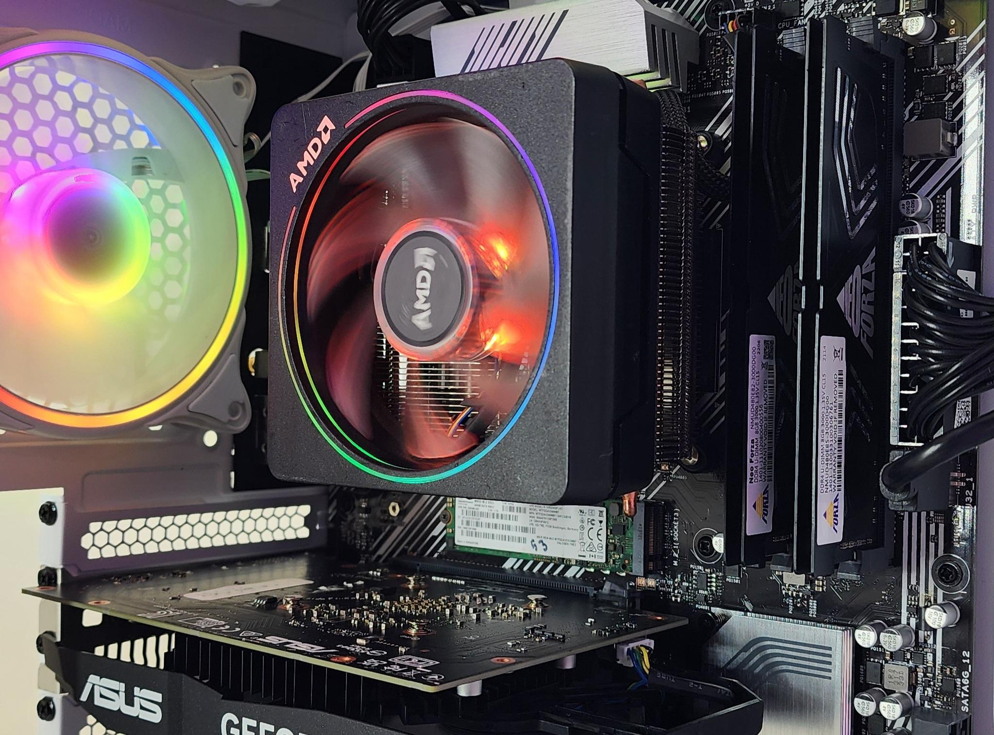 Gaming PC Ryzen 5 5500 16GB RAM 256GB SSD + 1TB HDD RTX 3050 6GB Win11 Computer