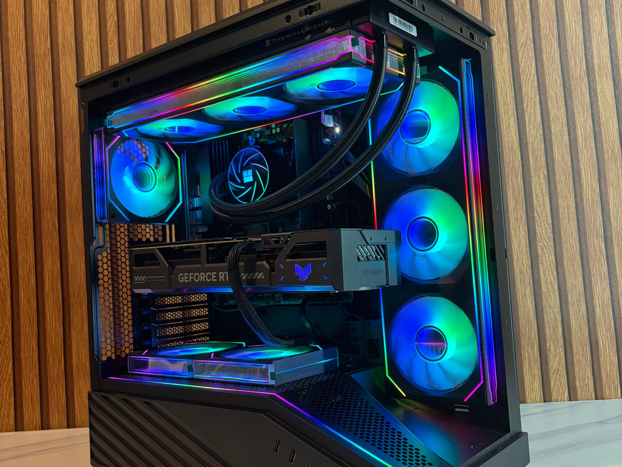 RTX 5070 |  RYZEN 7 7800X3D | 16GB DDR5 | 750w PSU | 1TB NVME | 360MM AIO
