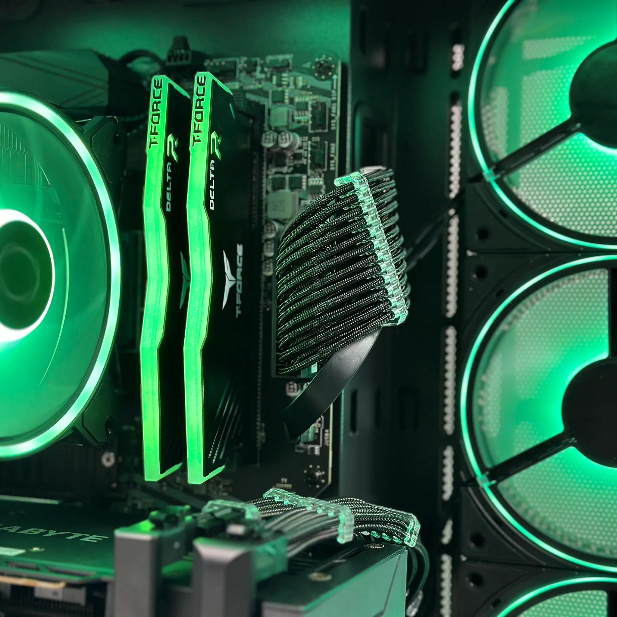 💚✳️Green Star Gaming PC❇️Nvidia RTX 3070 8GB❇️Ryzen 7 5700X 8 core❇️32GB DDR4❇️1TB SSD