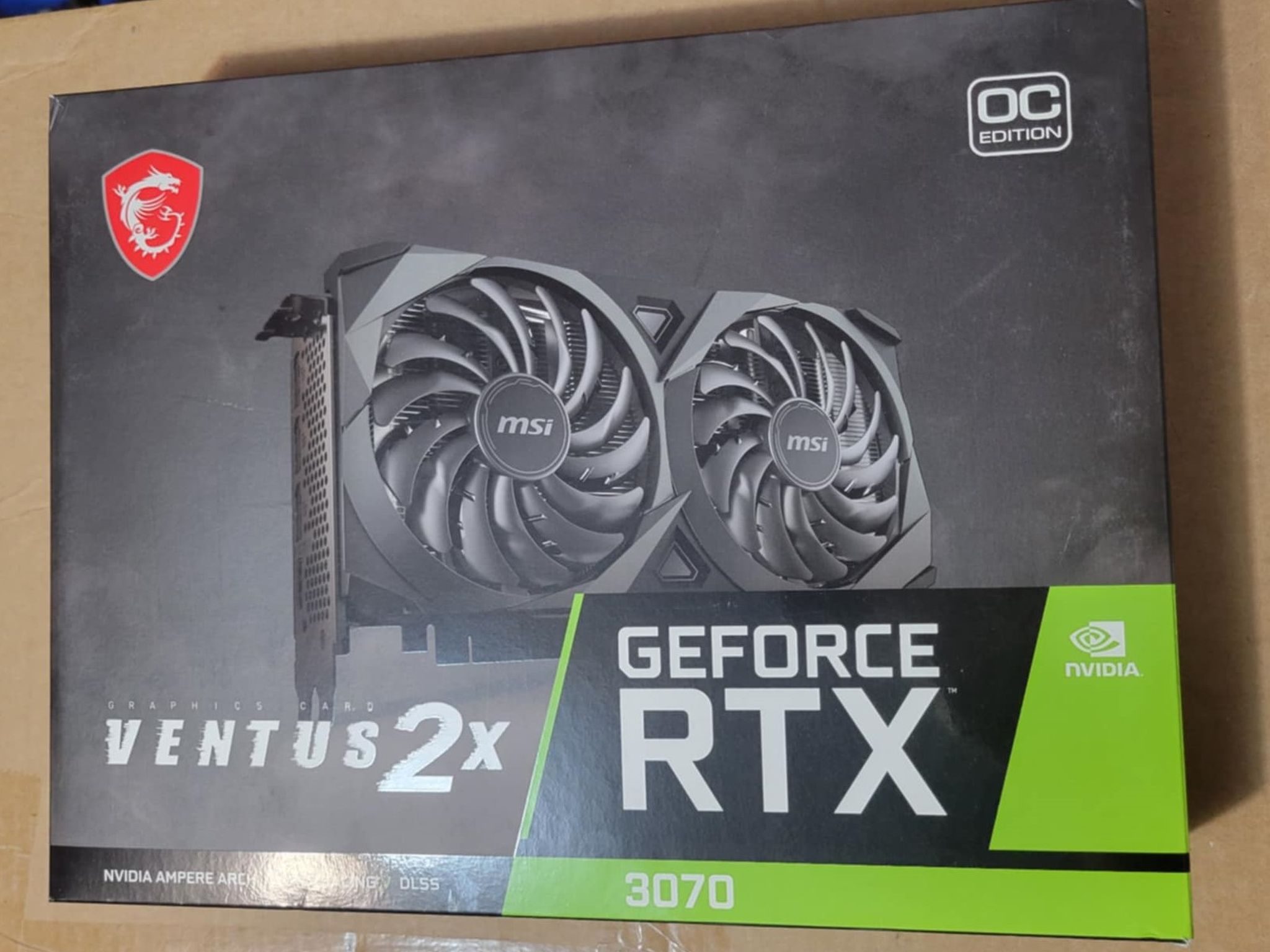3070 MSI Ventus 2X 8GB GPU 2 fan