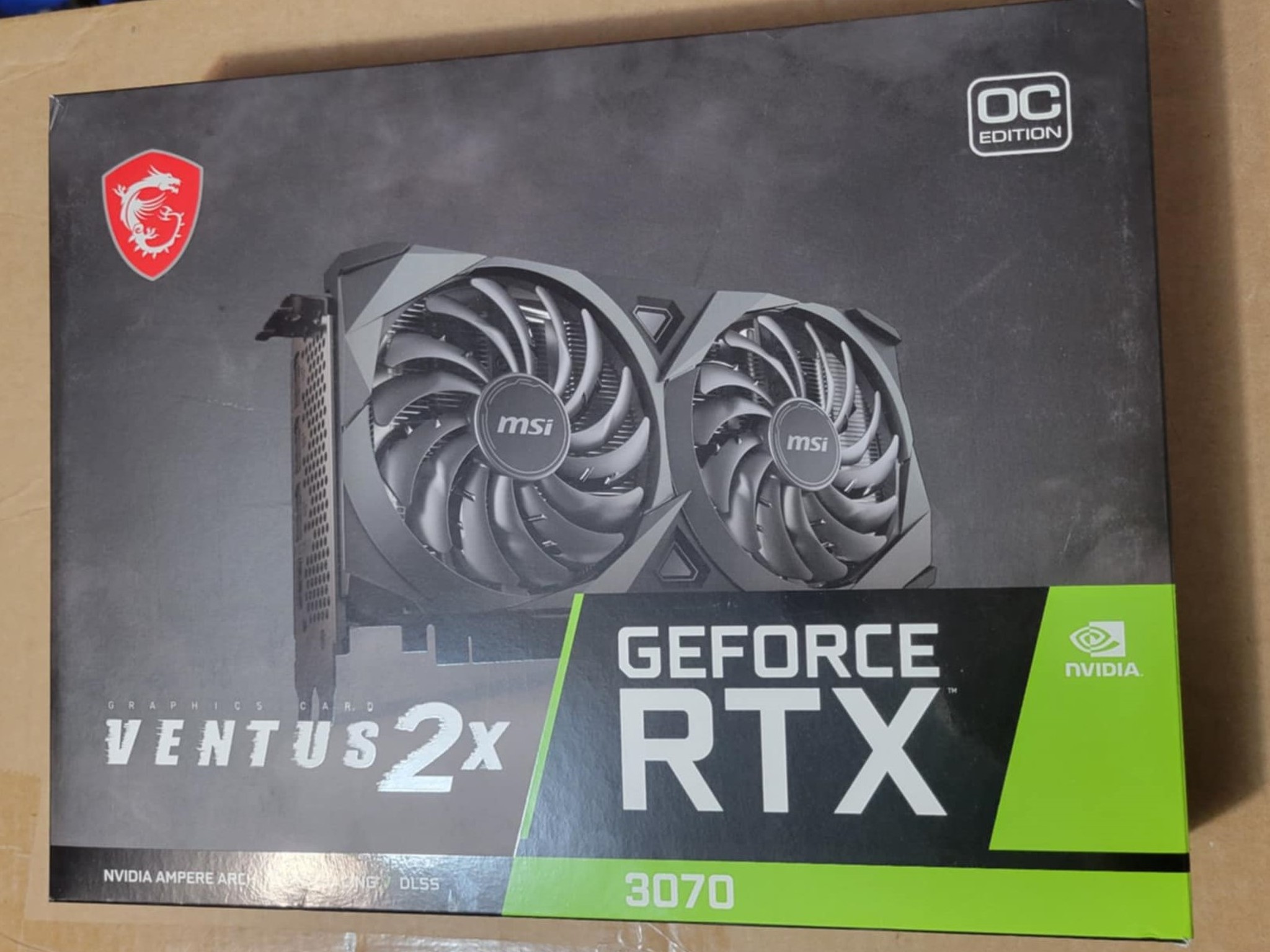 3070 MSI Ventus 2X 8GB GPU 2 fan