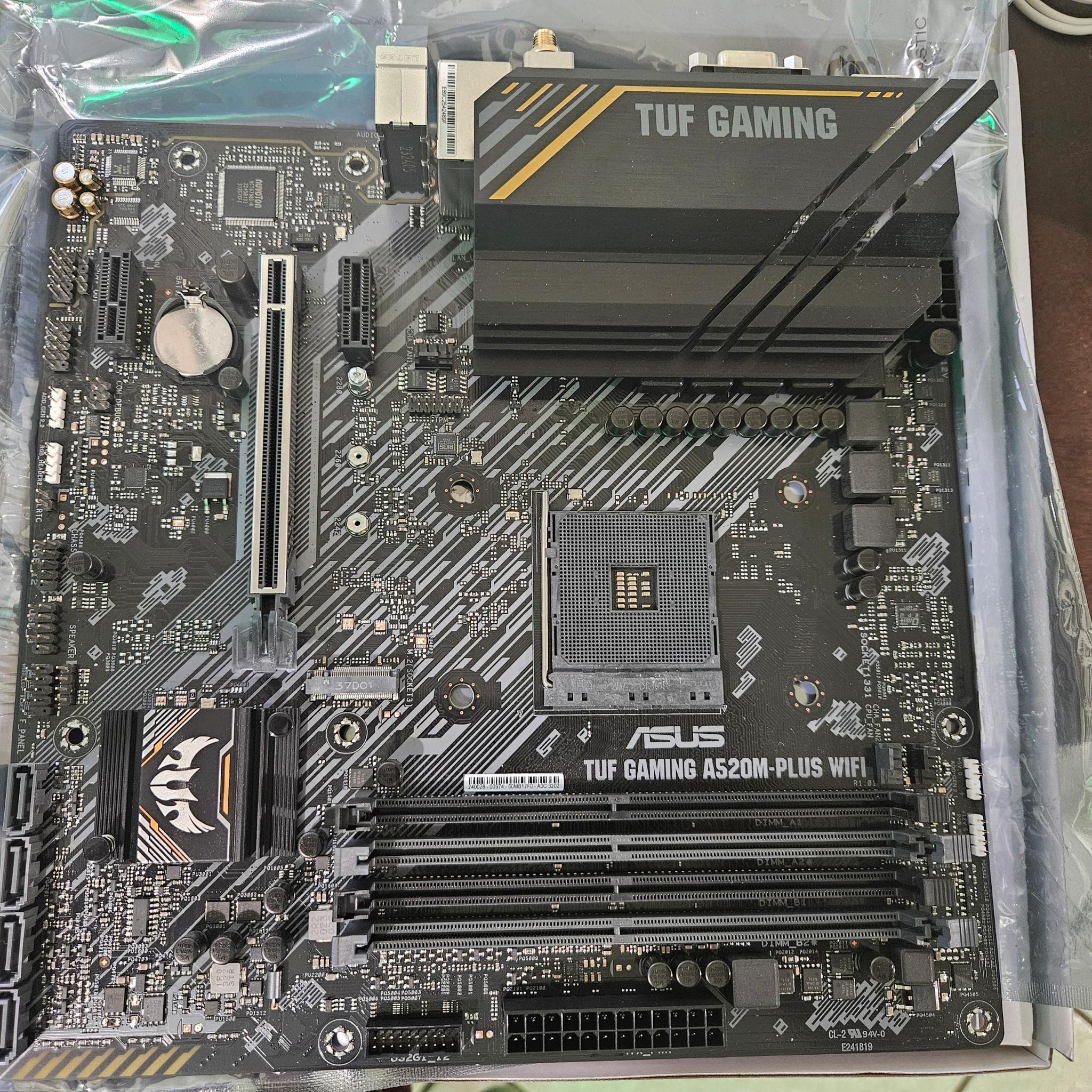 Ryzen 7 5700x, Vengeance LPX 16GB (2x8GB), ASUS A520M-Plus Wi-Fi | No Retention Frame Or Screws