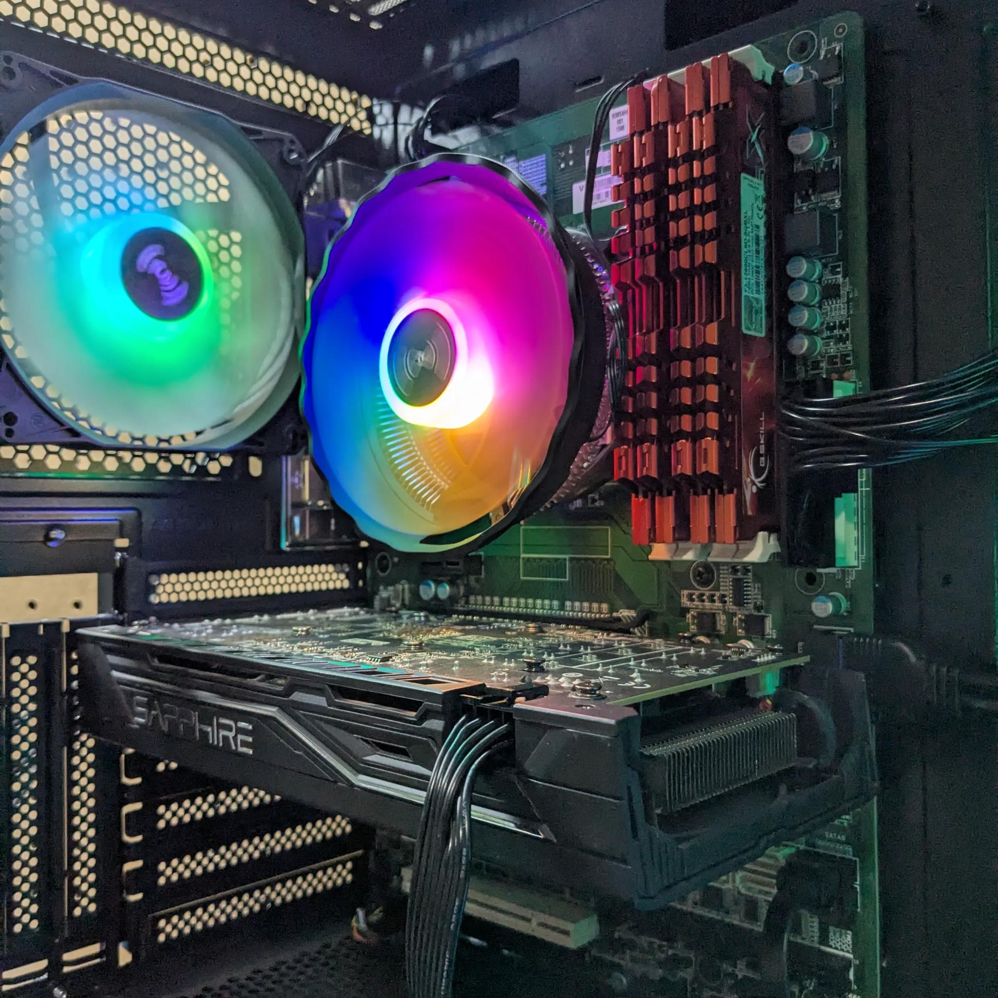 120 FPS Fortnite | 180 Day Warranty | i5-4590, 16GB RAM, 480GB SSD, RX 470 4GB, RGB, Win10, Wifi