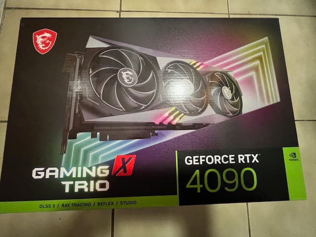 MSI NVIDIA GeForce RTX 4090 Gaming X Trio Triple Fan 24 GB GDDR6X PCIe 4.0 Graphics Card