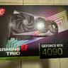 MSI NVIDIA GeForce RTX 4090 Gaming X Trio Triple Fan 24 GB GDDR6X PCIe 4.0 Graphics Card
