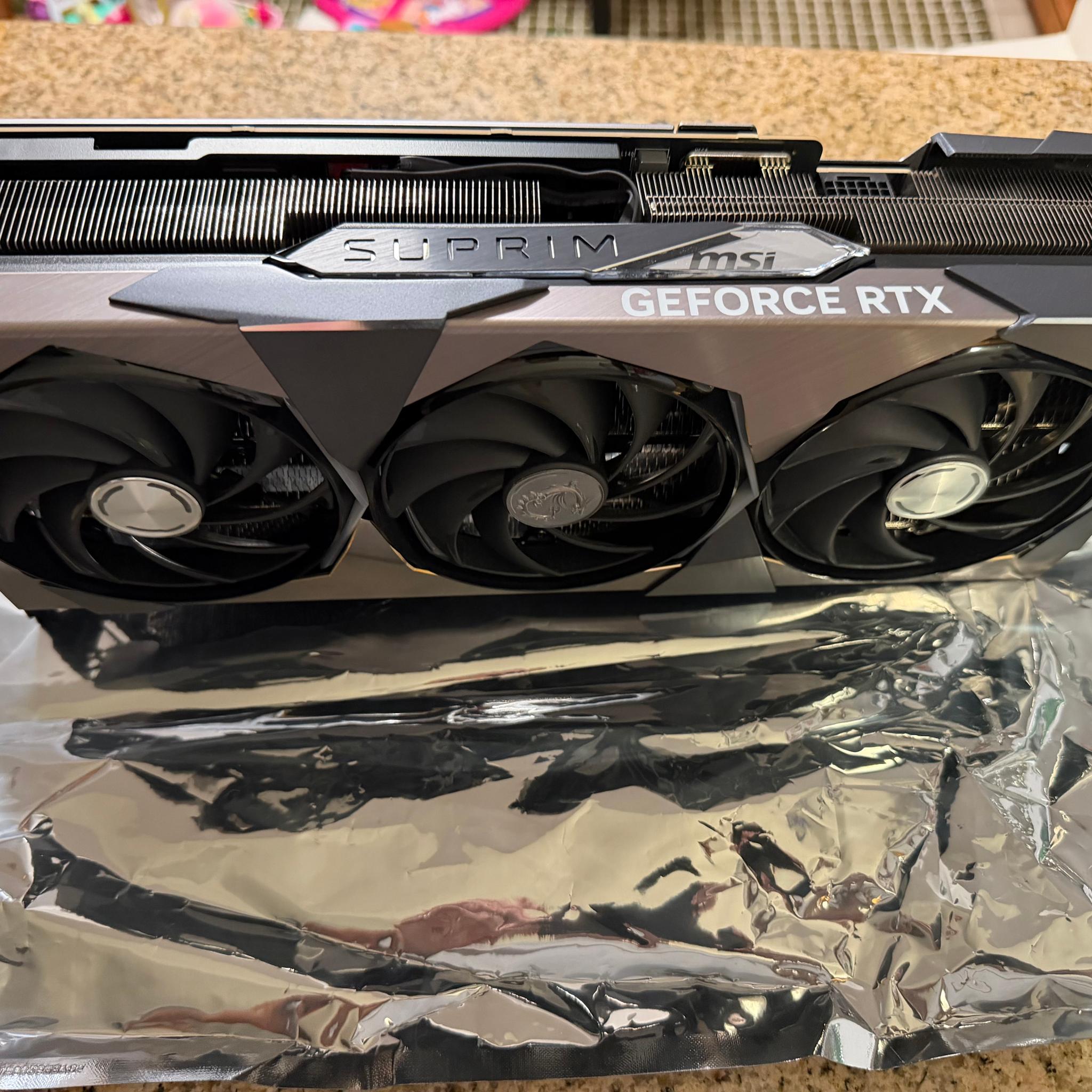MSI GeForce RTX 4090 SUPRIM X 24G Triple-Fan 24GB GDDR6X PCIe 4.0 Graphics Card