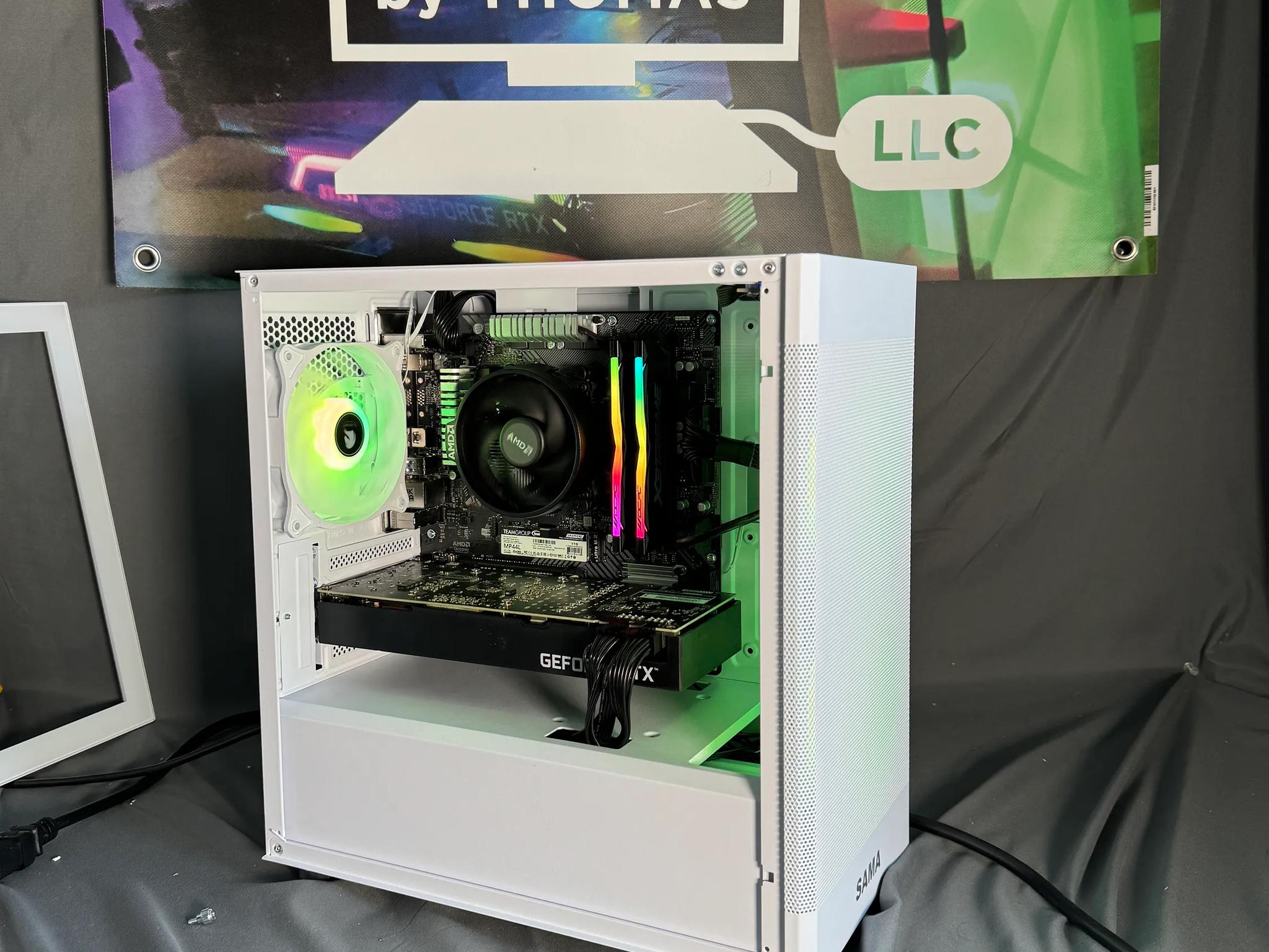 RTX 3070 Ryzen 5500 White Gaming PC