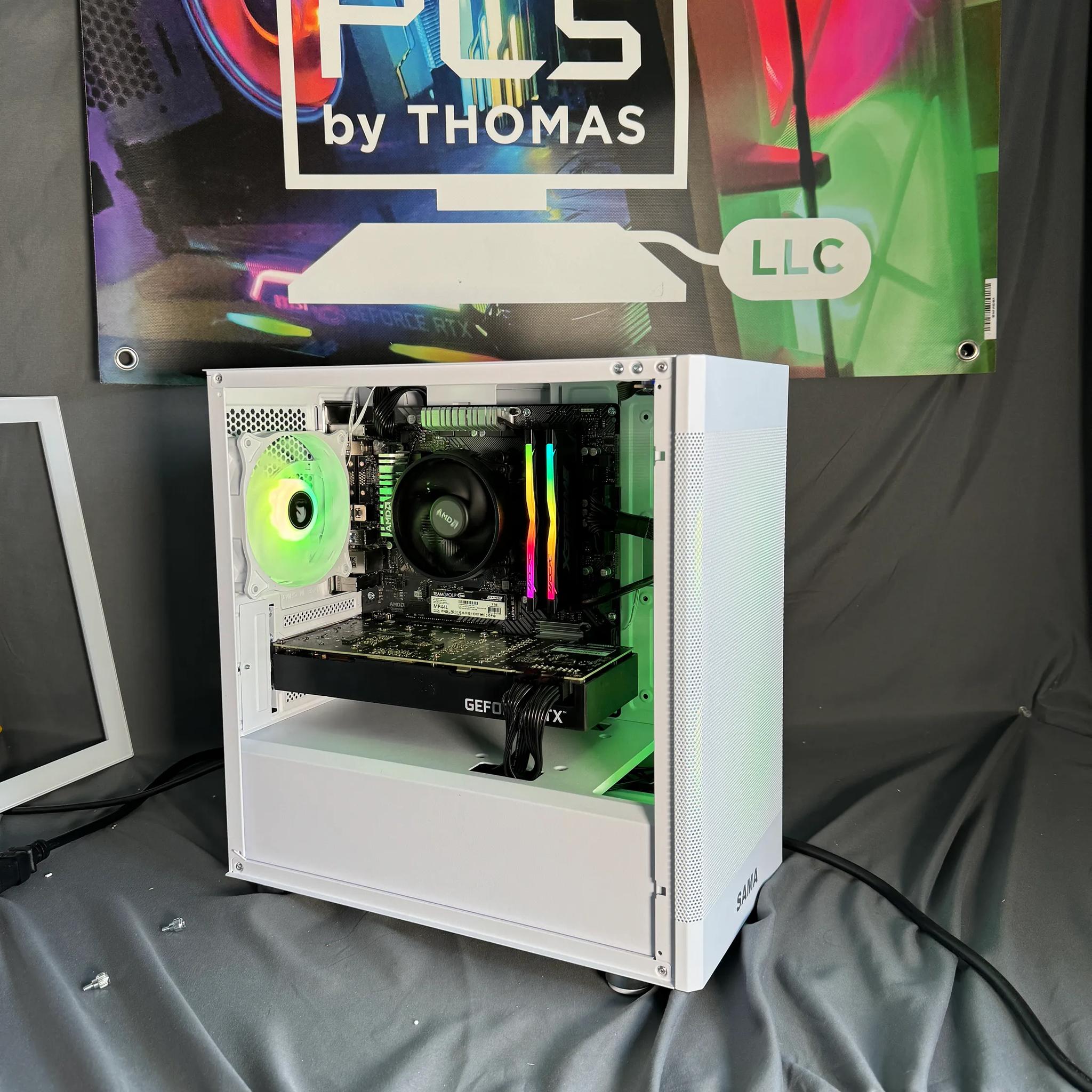 RTX 3070 Ryzen 5500 White Gaming PC