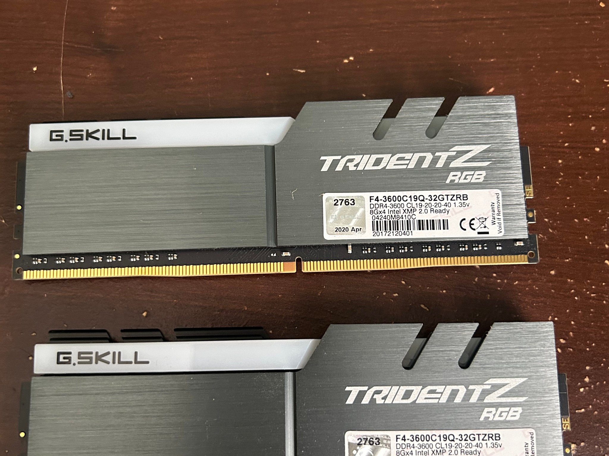 16gb rgb 3600mhz ddr4 trident z ram (8x2)