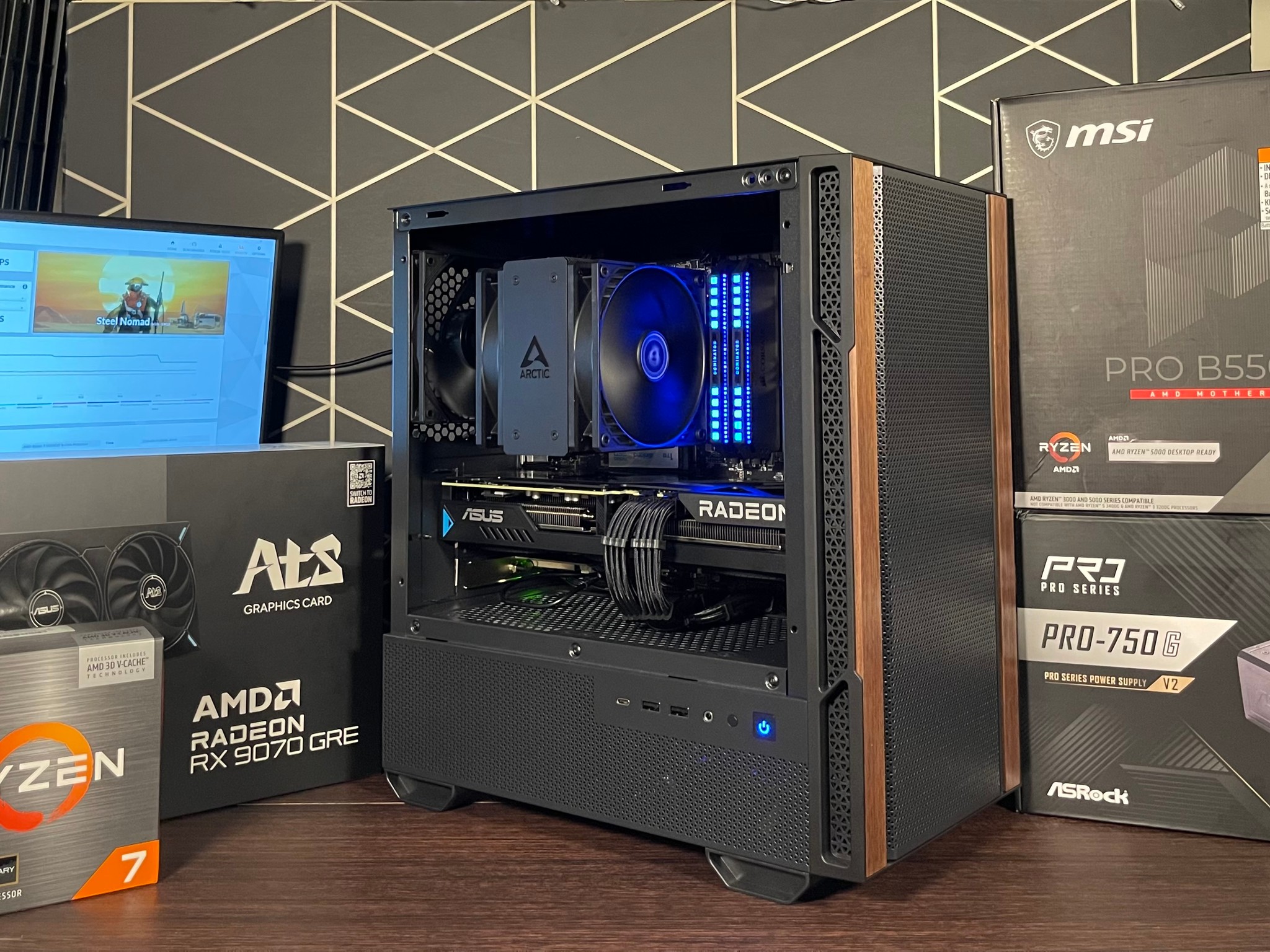 🌟NEW Mini Gaming PC/ RX 9070 GRE/ R7 5800X3D/ 32Gb RAM/ 1Tb NVMe/ Compact case🌟