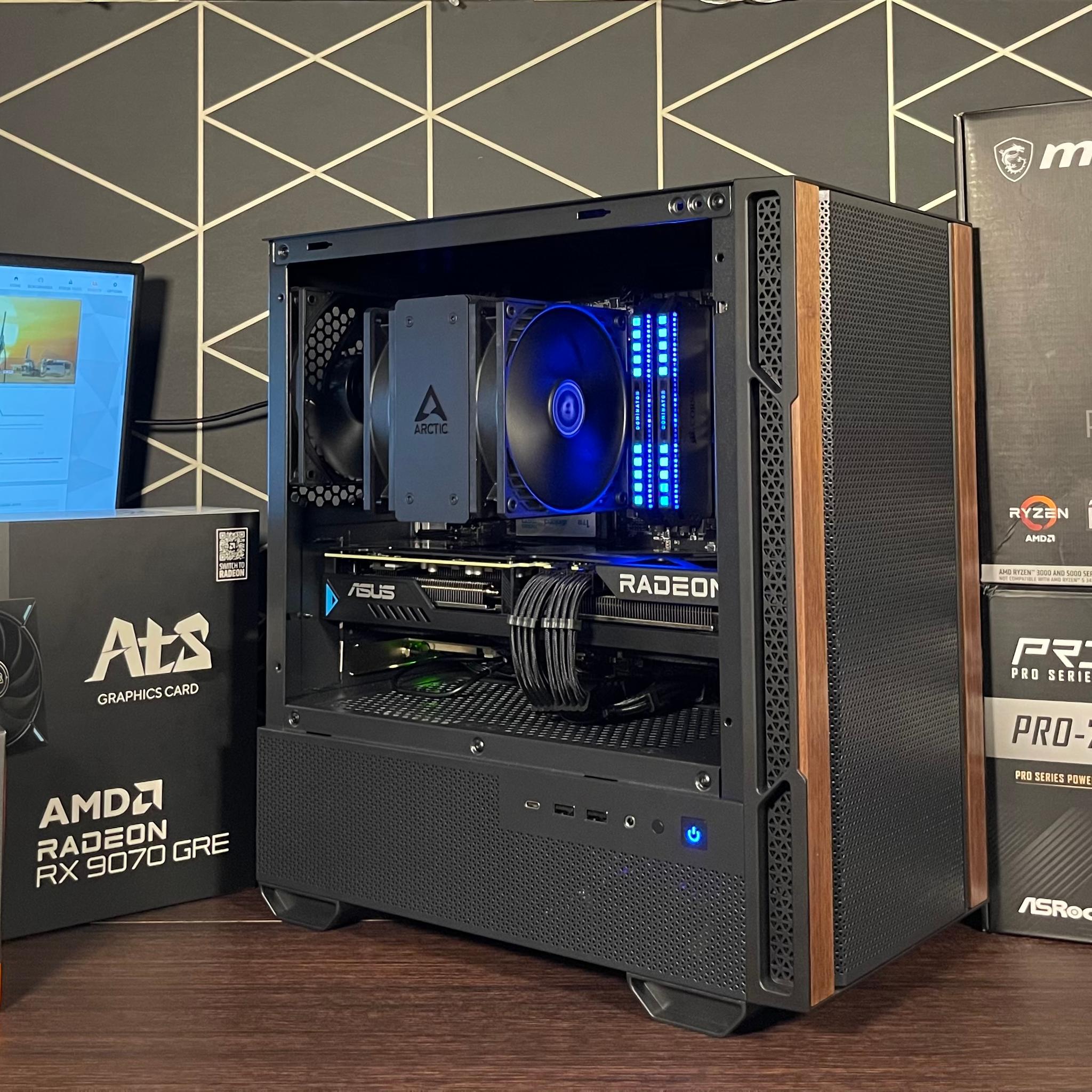 🌟NEW Mini Gaming PC/ RX 9070 GRE/ R7 5800X3D/ 32Gb RAM/ 1Tb NVMe/ Compact case🌟