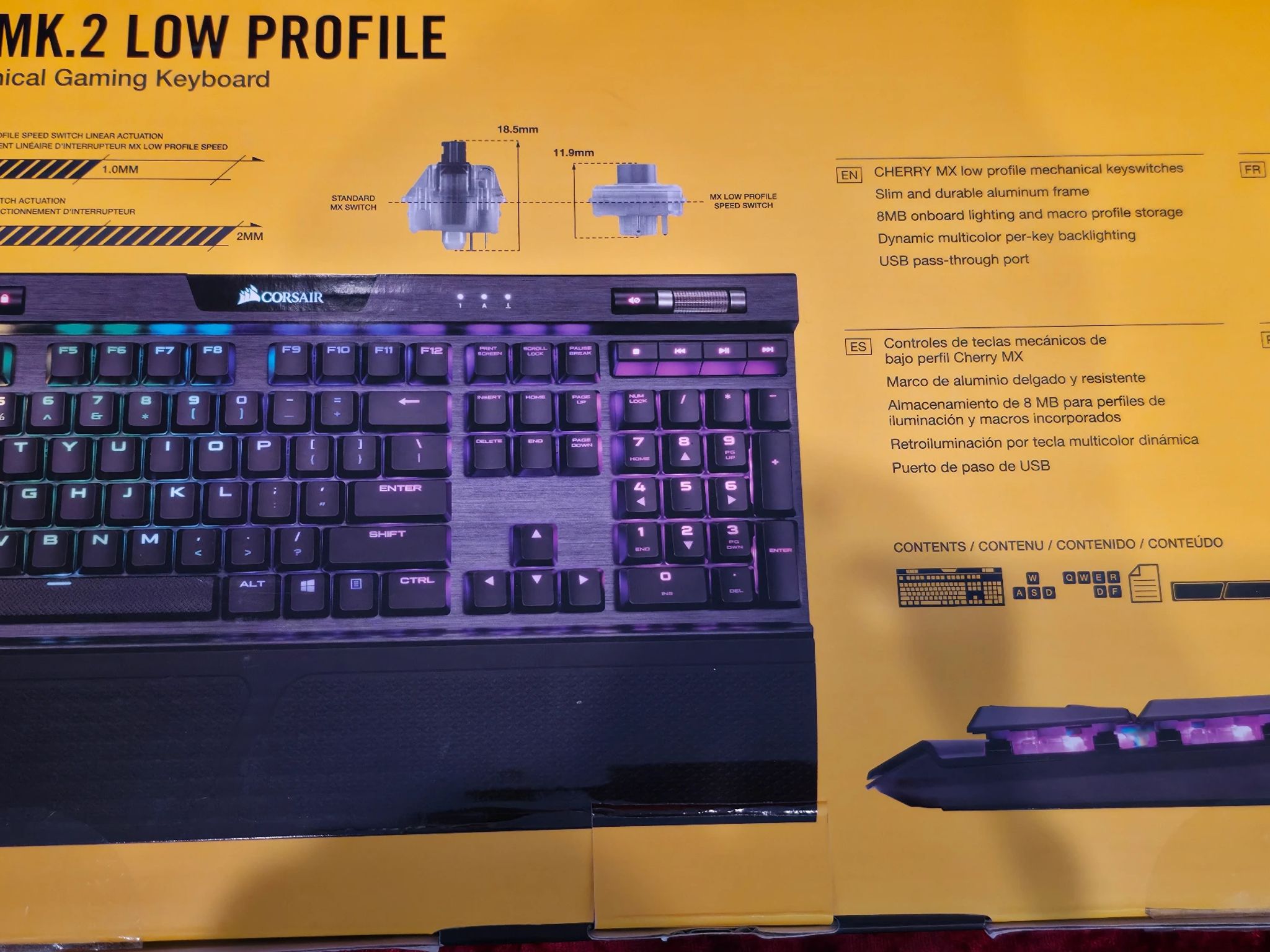 Corsair K70 RGB MK.2 Low Profile Rapid Fire
