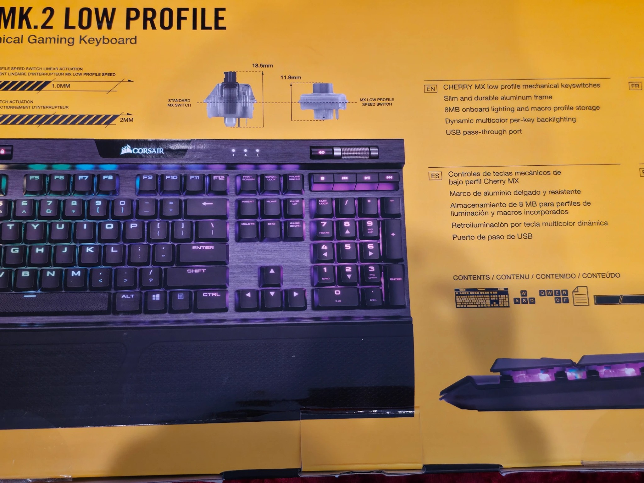 Corsair K70 RGB MK.2 Low Profile Rapid Fire