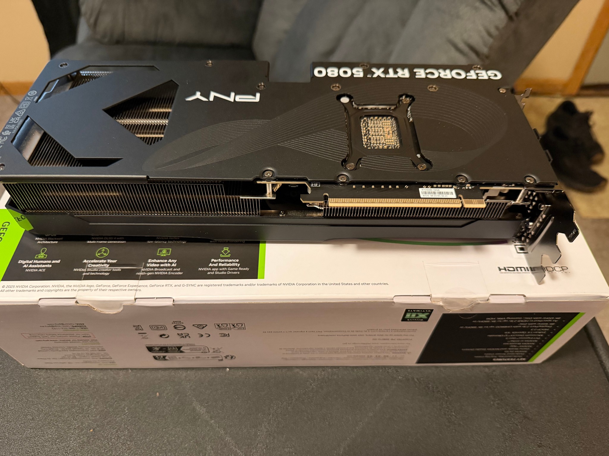 PNY GeForce RTX 5080 Overclocked Triple Fan