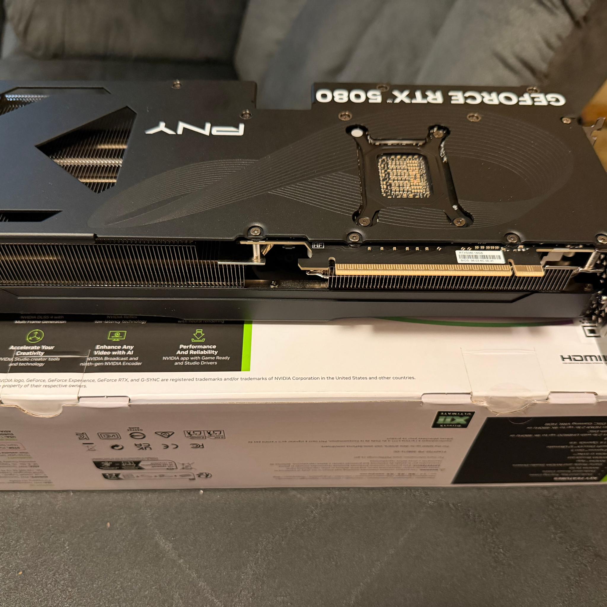 PNY GeForce RTX 5080 Overclocked Triple Fan