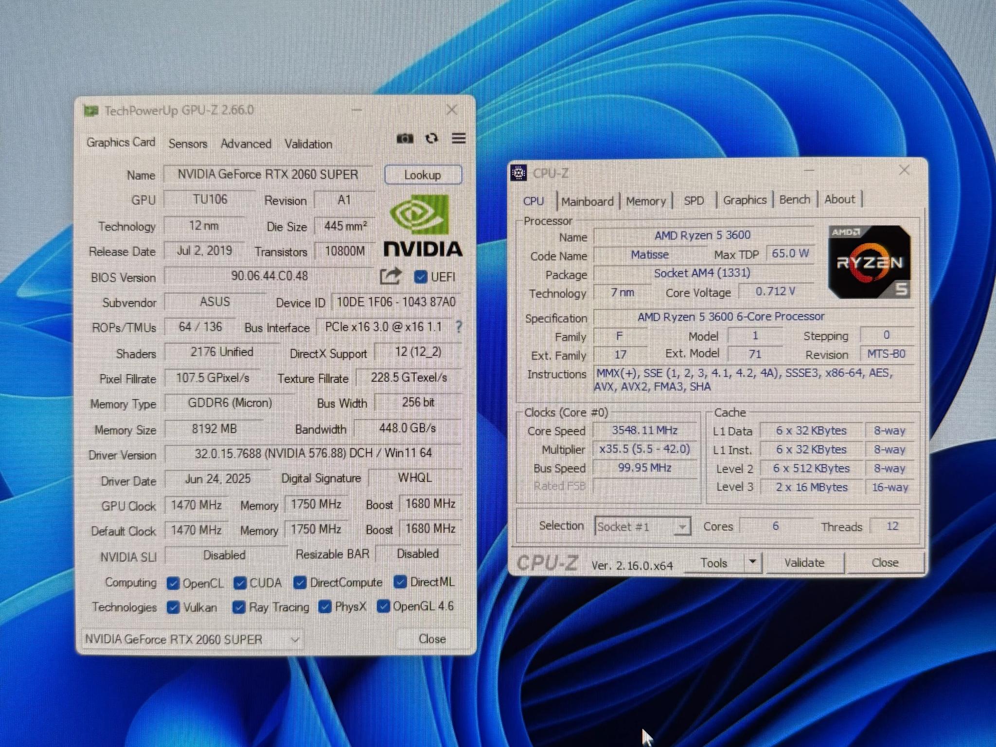 RTX 2060 Super, Ryzen 5 3600 Gaming PC